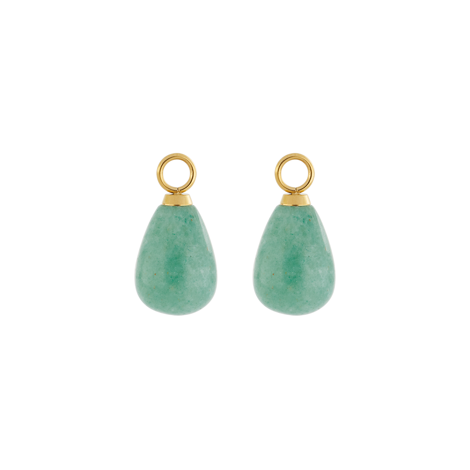 EAR ME UP Charm Tropfen Gold-Grün von COEUR DE LION