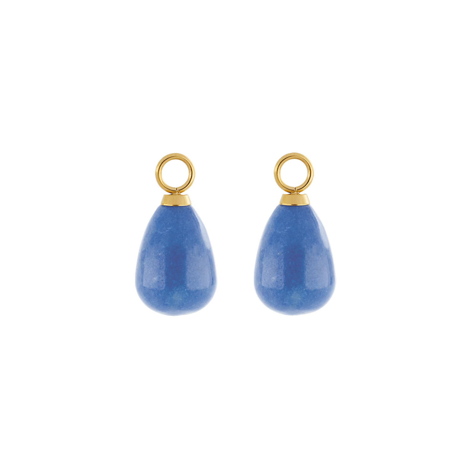 EAR ME UP Charm Tropfen Gold-Blau von COEUR DE LION