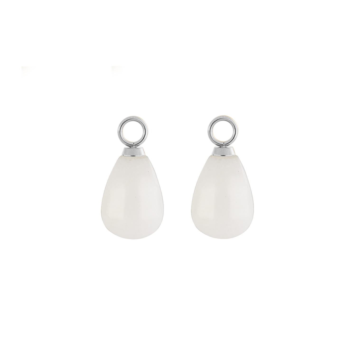 EAR ME UP Charm Tropfen Silber-Weiß von COEUR DE LION