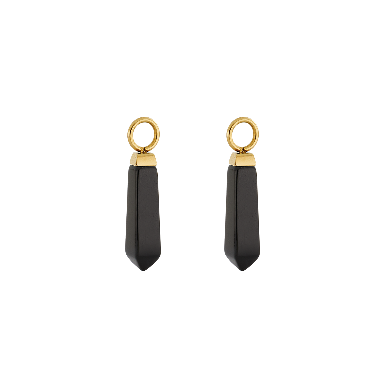 EAR ME UP Charm Obelisk Gold-Schwarz von COEUR DE LION