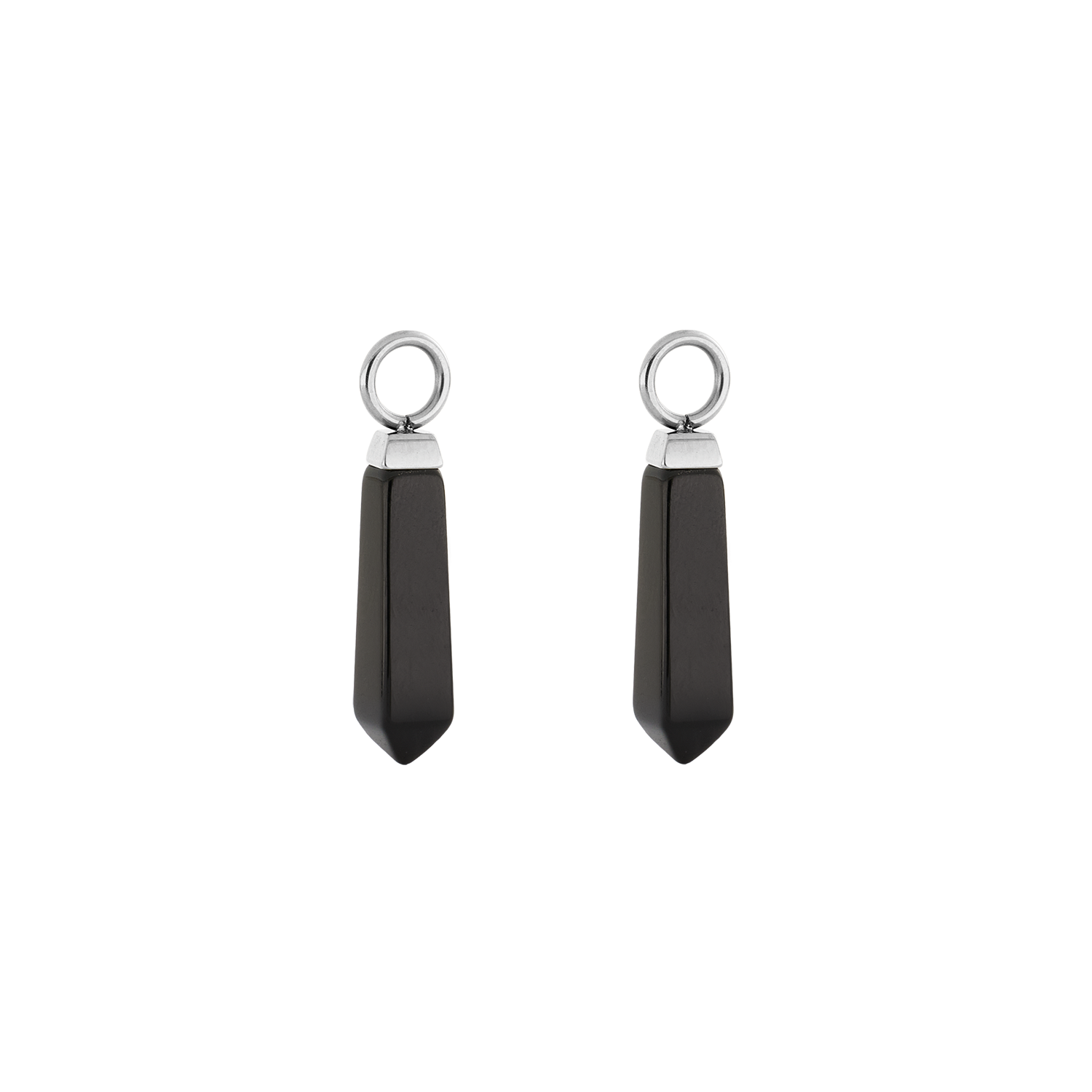 EAR ME UP Charm Obelisk Silber-Schwarz von COEUR DE LION