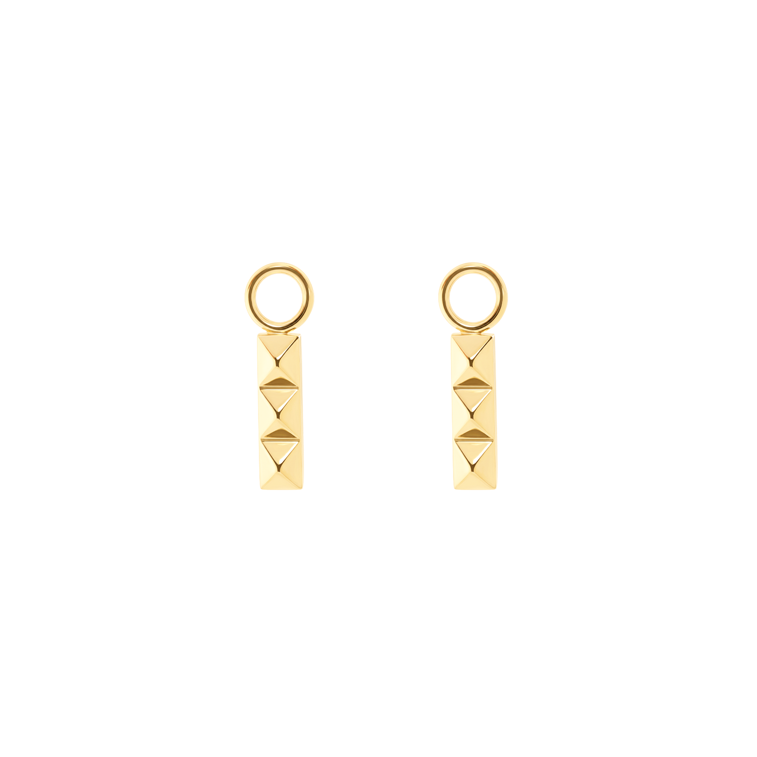 EAR ME UP Charm Spikes Trio Bar gold von COEUR DE LION
