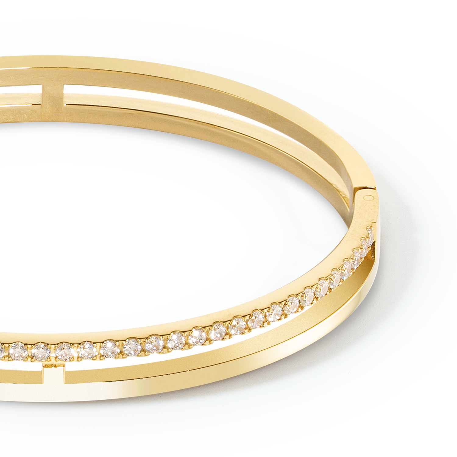 Eternal Unity Armreif gold-kristall von COEUR DE LION – Detailaufnahme