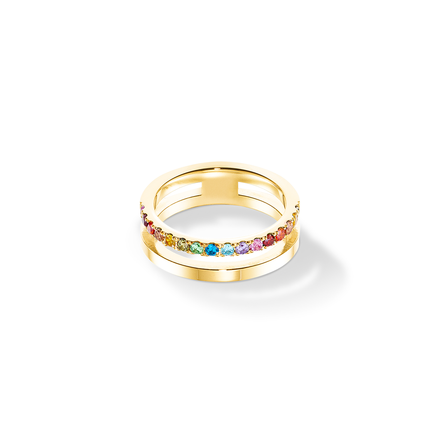 Eternal Unity Ring gold-rainbow von COEUR DE LION – Detailaufnahme