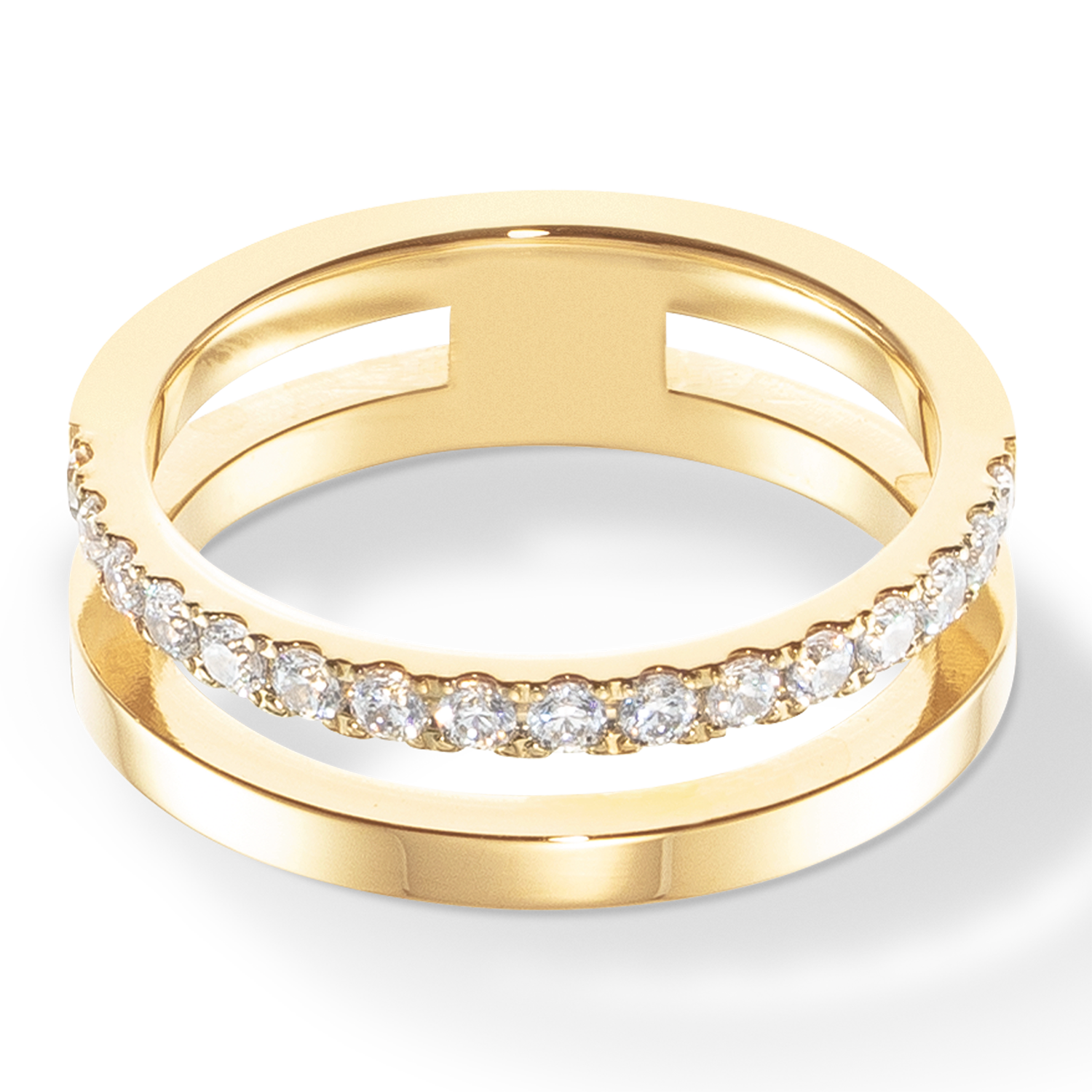 Eternal Unity Ring gold-kristall von COEUR DE LION – Detailaufnahme