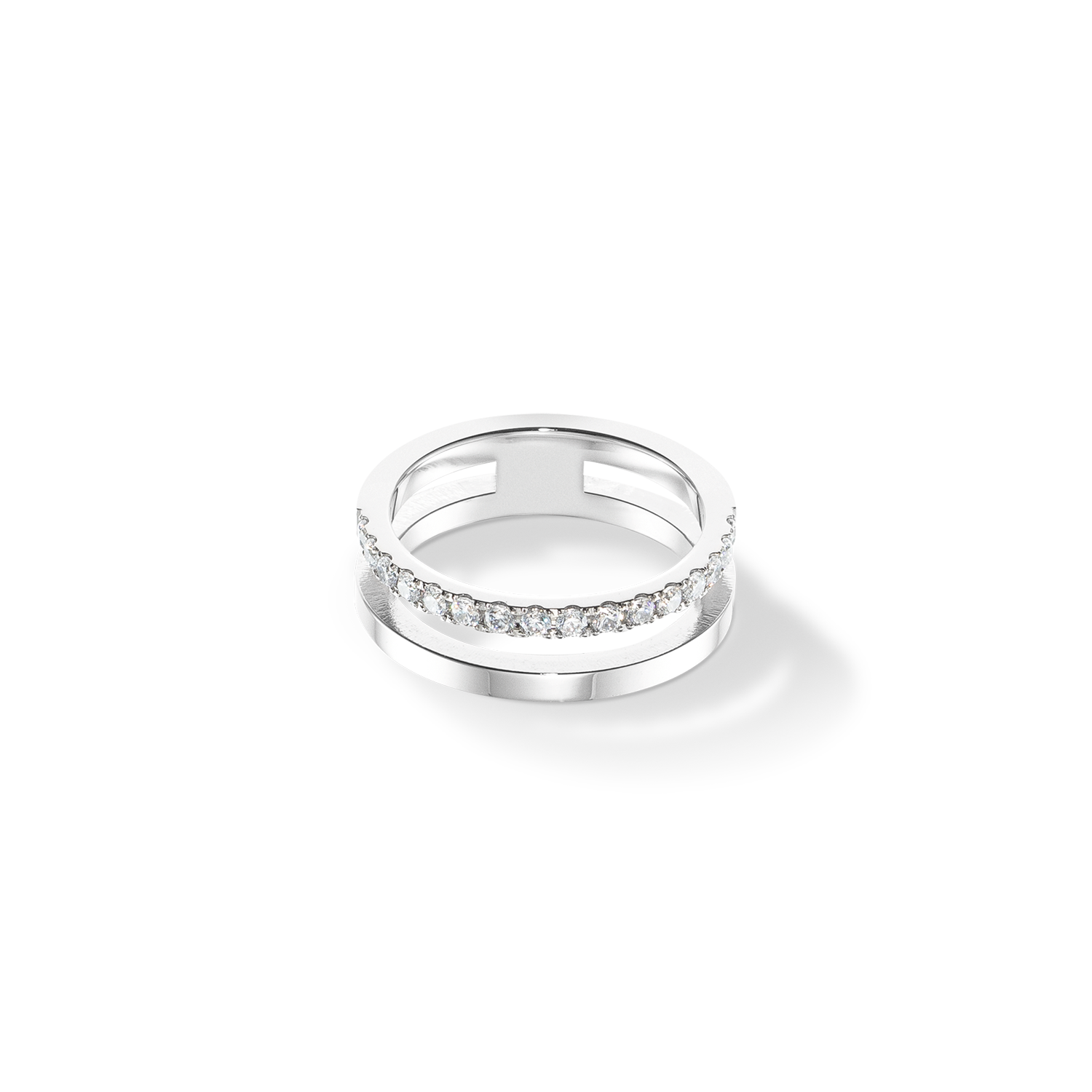Eternal Unity Ring silber-kristall von COEUR DE LION