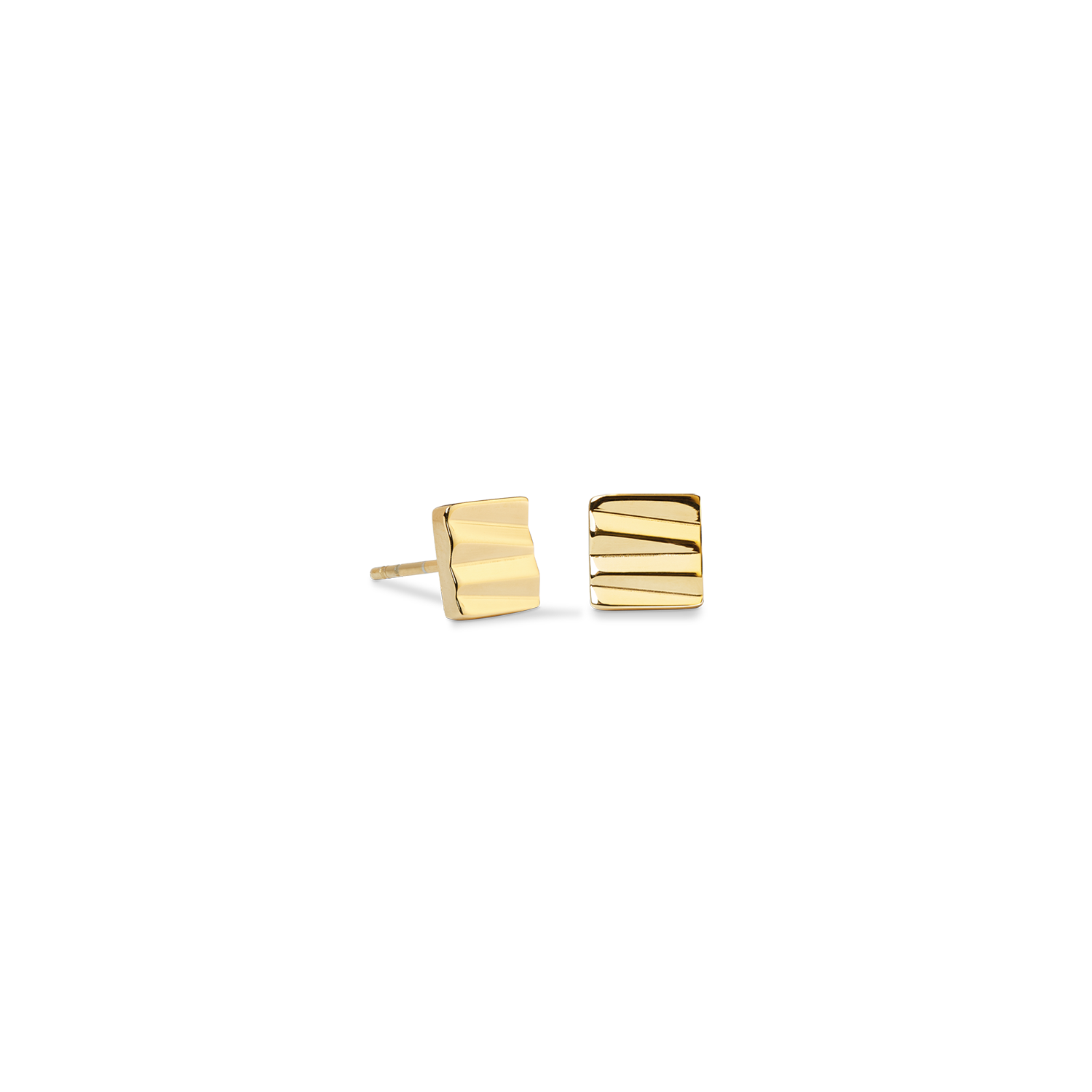 Ohrstecker Square Wave gold von COEUR DE LION