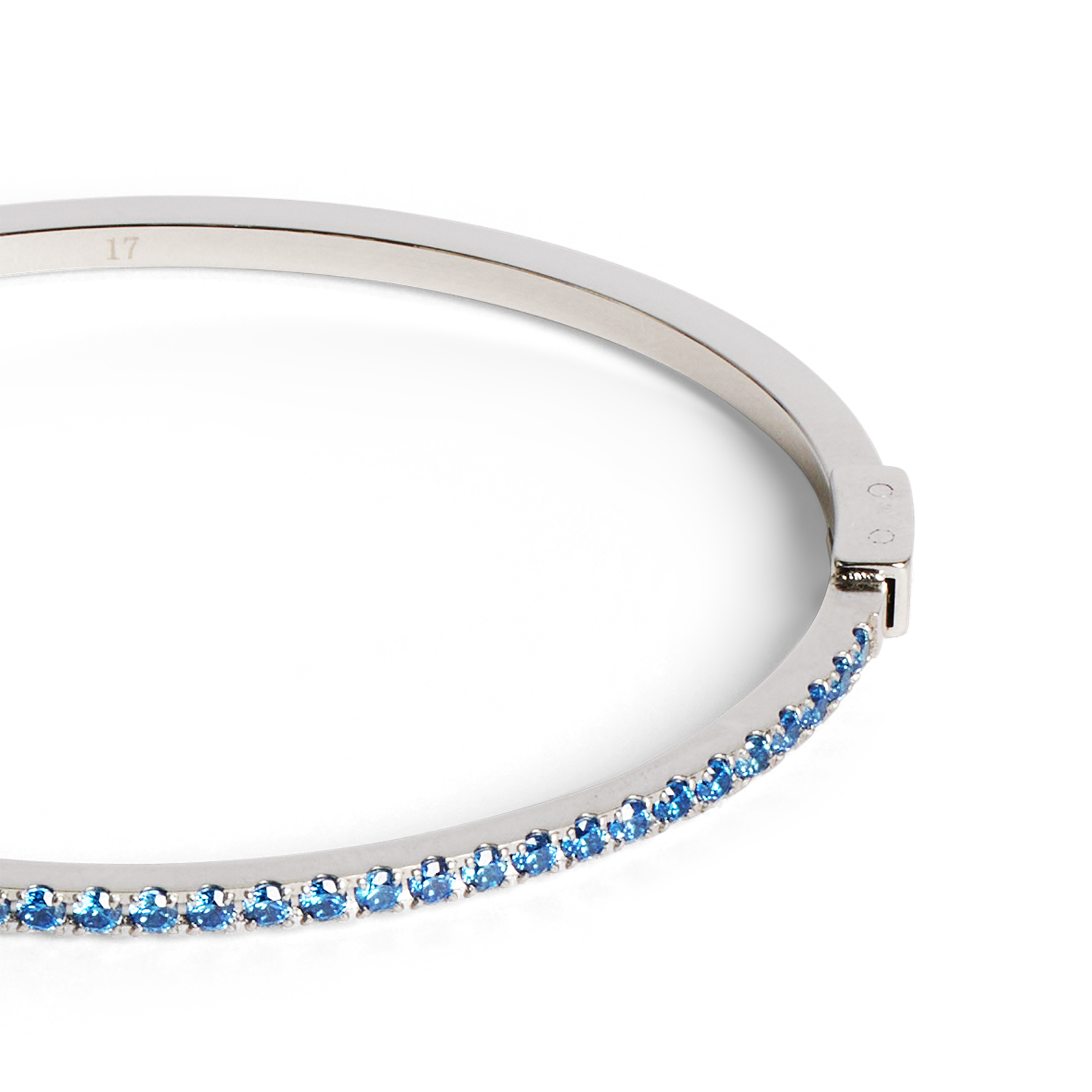 Eternal Love Armreif silber-blau von COEUR DE LION – Detailaufnahme