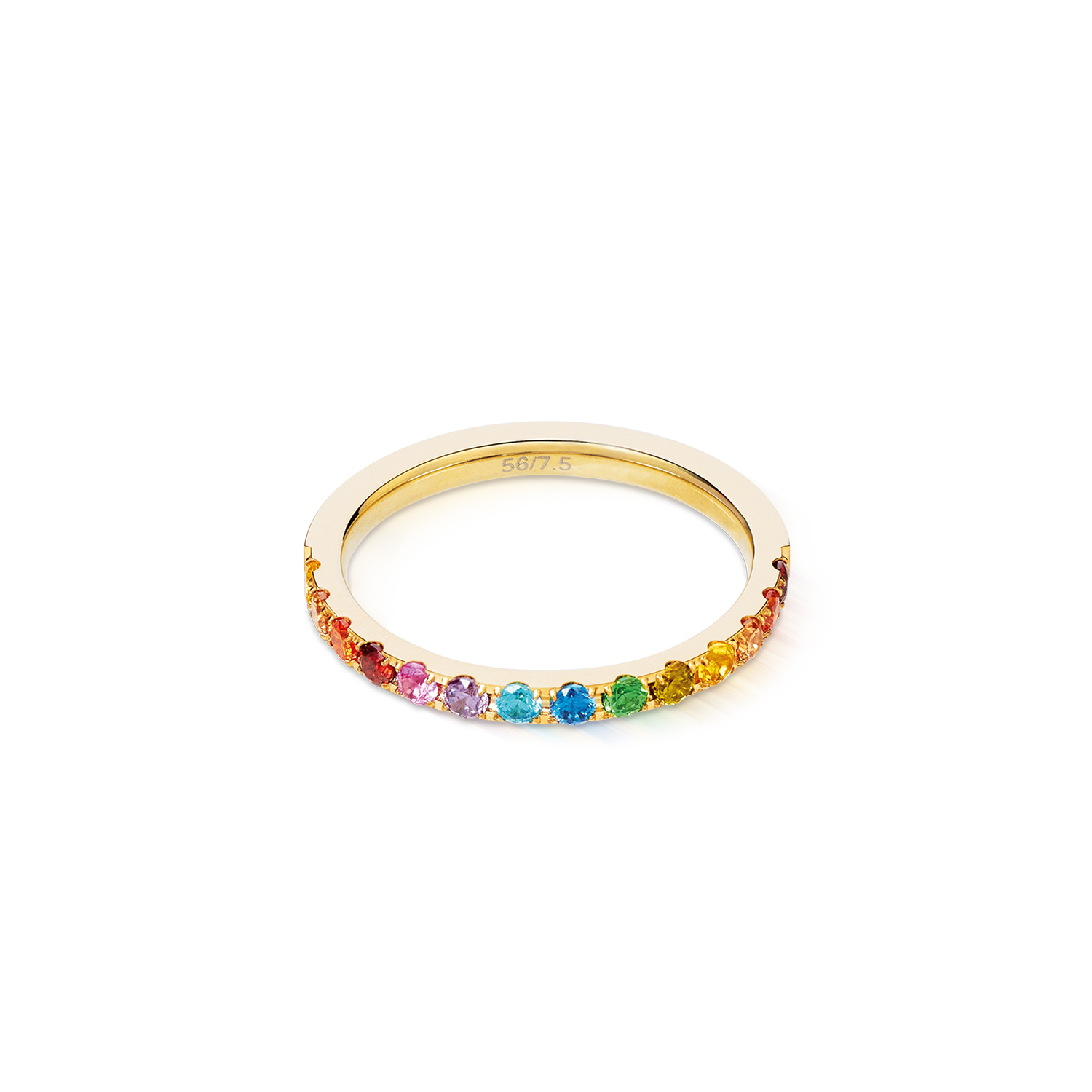 Eternal Love Ring gold-rainbow von COEUR DE LION – Detailaufnahme