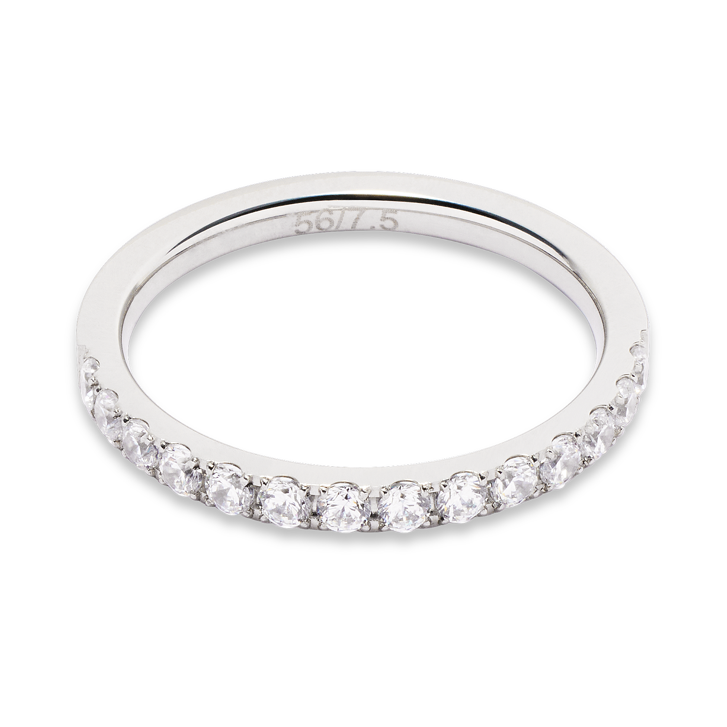 Eternal Love Ring silber-kristall von COEUR DE LION – Detailaufnahme