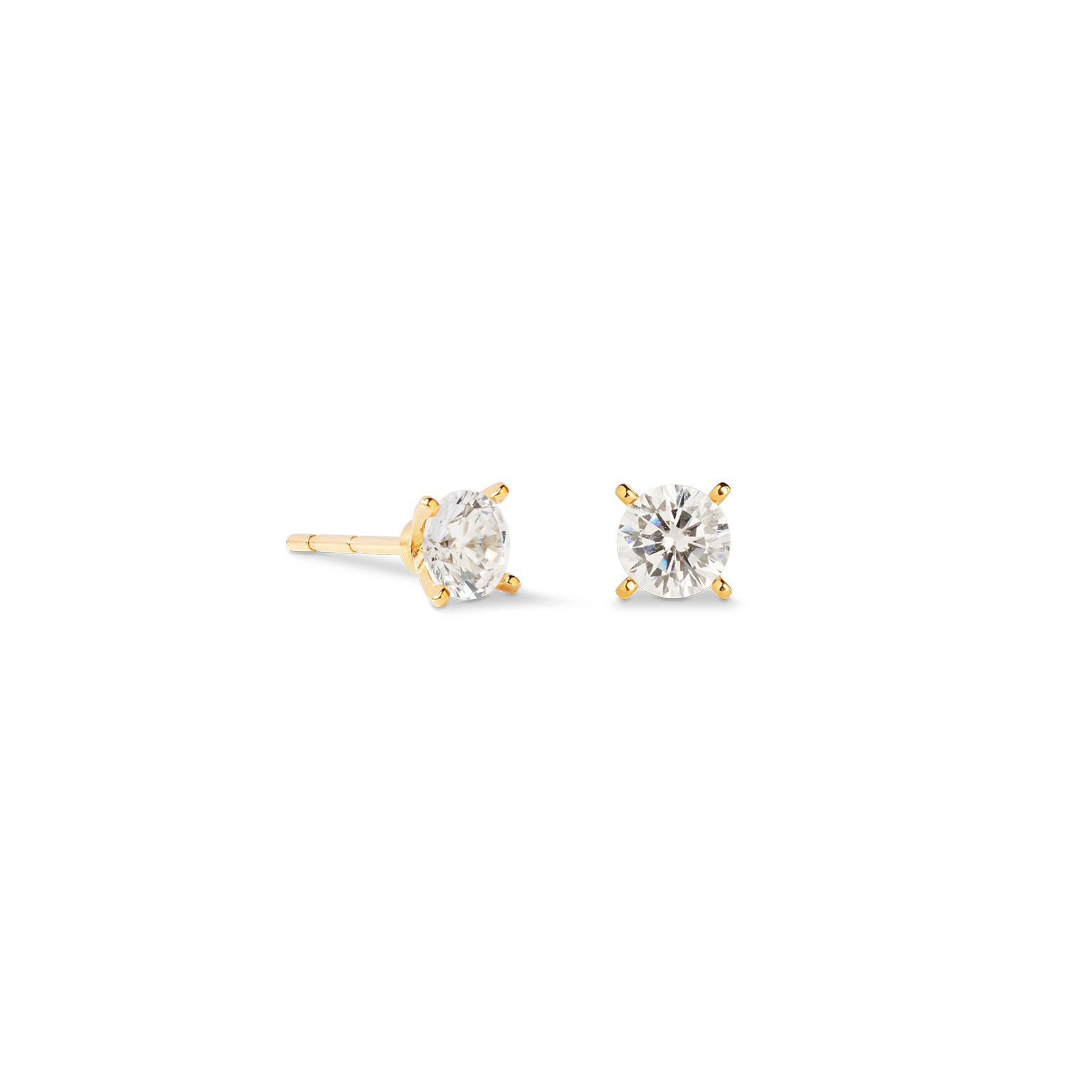 Ohrstecker Glam Dot 5 mm gold-kristall von COEUR DE LION