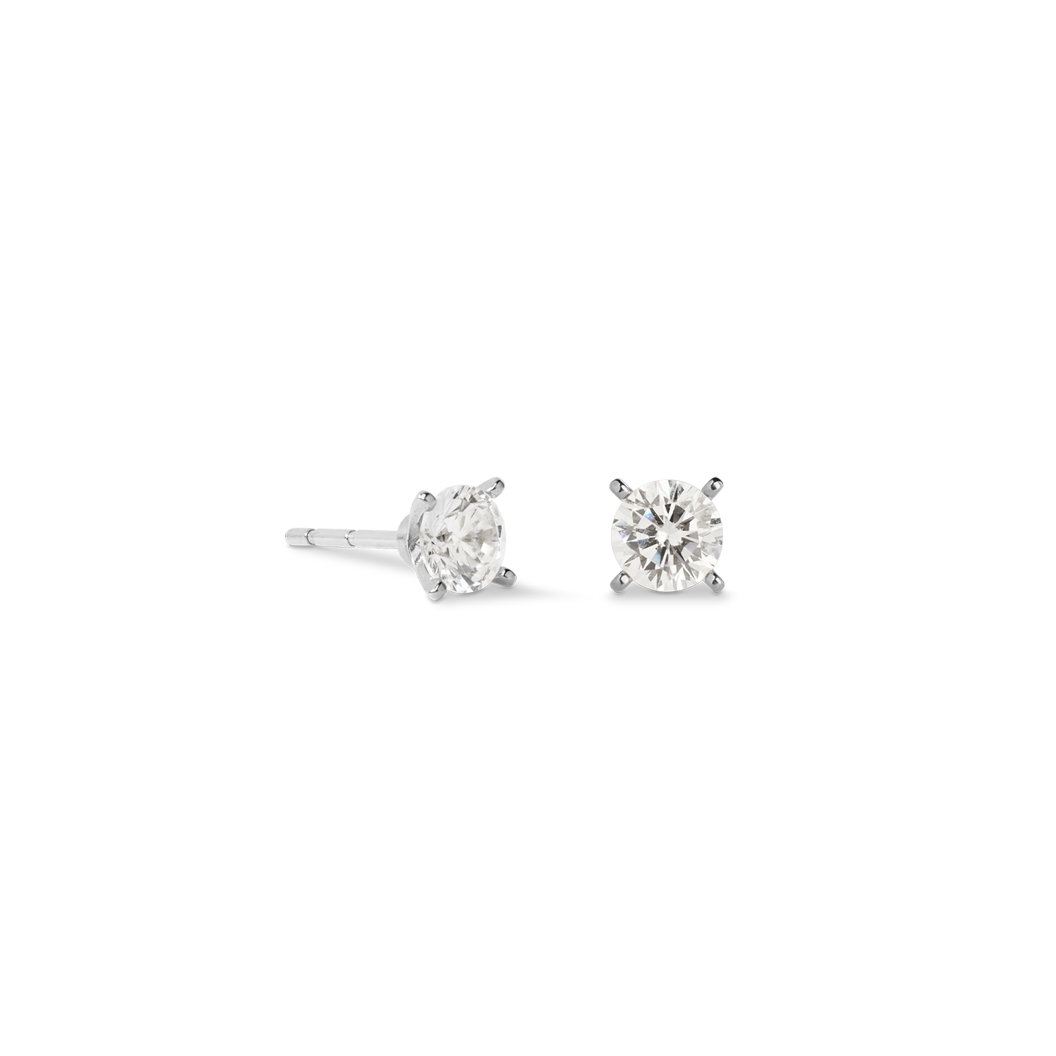 Ohrstecker Glam Dot 5 mm silber-kristall von COEUR DE LION