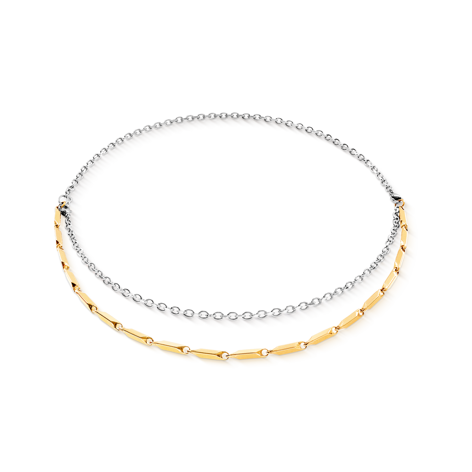 Halskette Twisted Layers Duo bicolor von COEUR DE LION