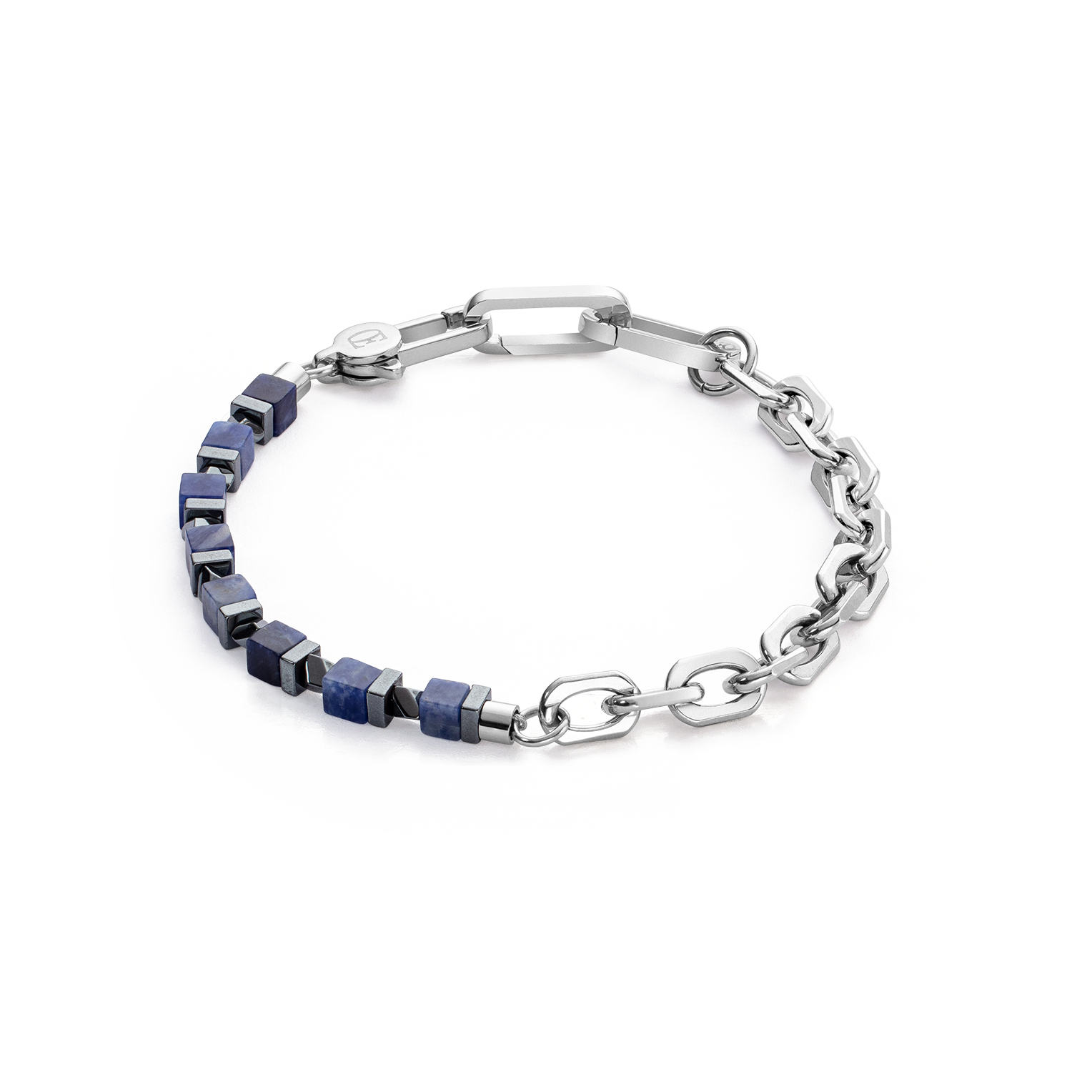 Armband Precious Fusion link chain blau-silber von COEUR DE LION
