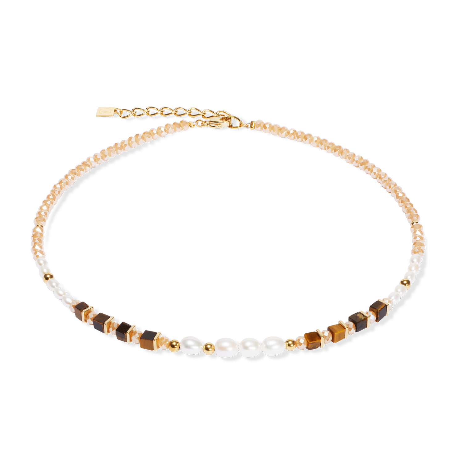 Halskette Cosmic Pearls deep gold von COEUR DE LION