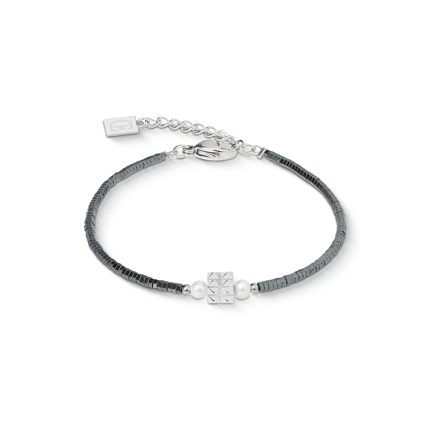 Armband Edge & Grace anthrazit-silber von COEUR DE LION