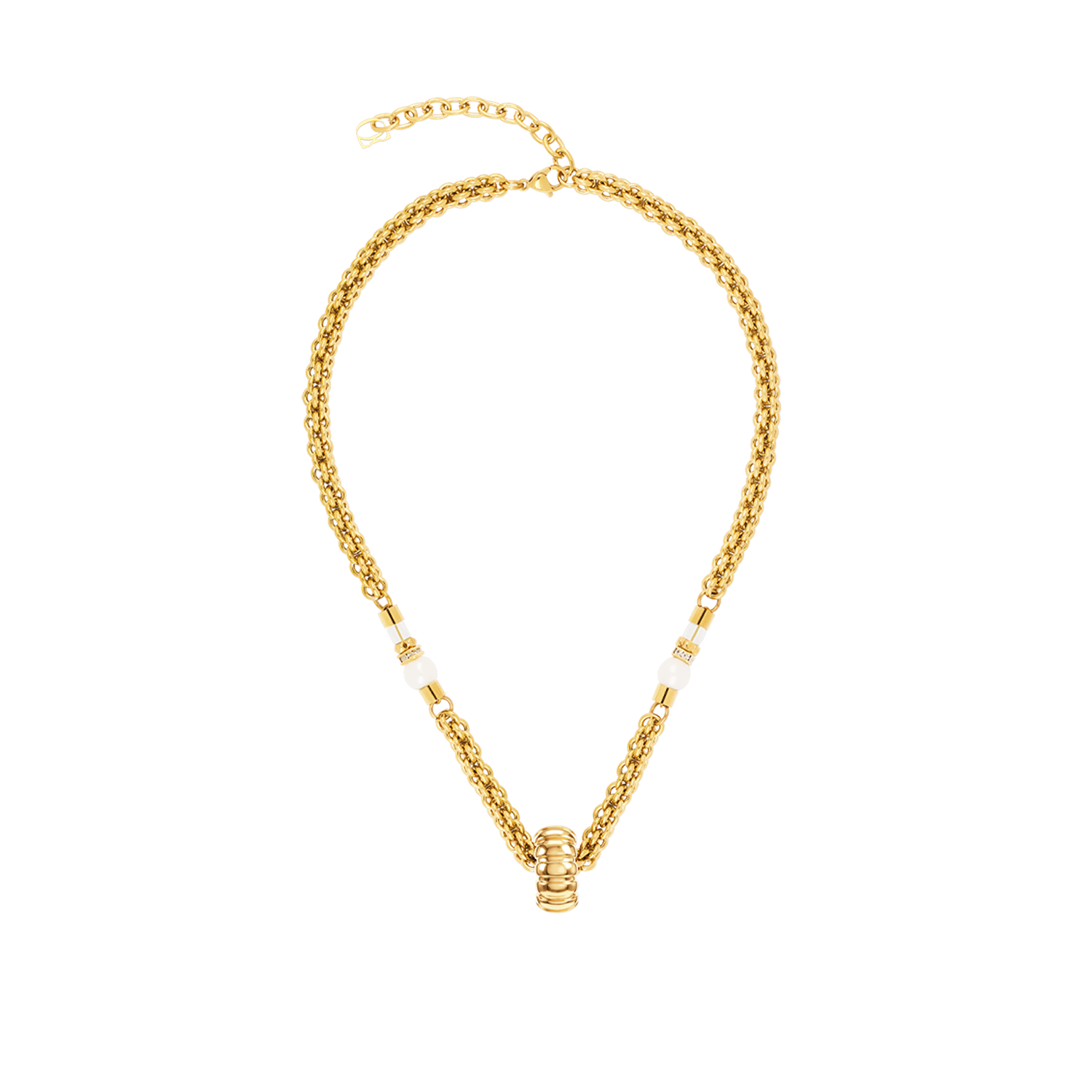 Structure Halskette Gold