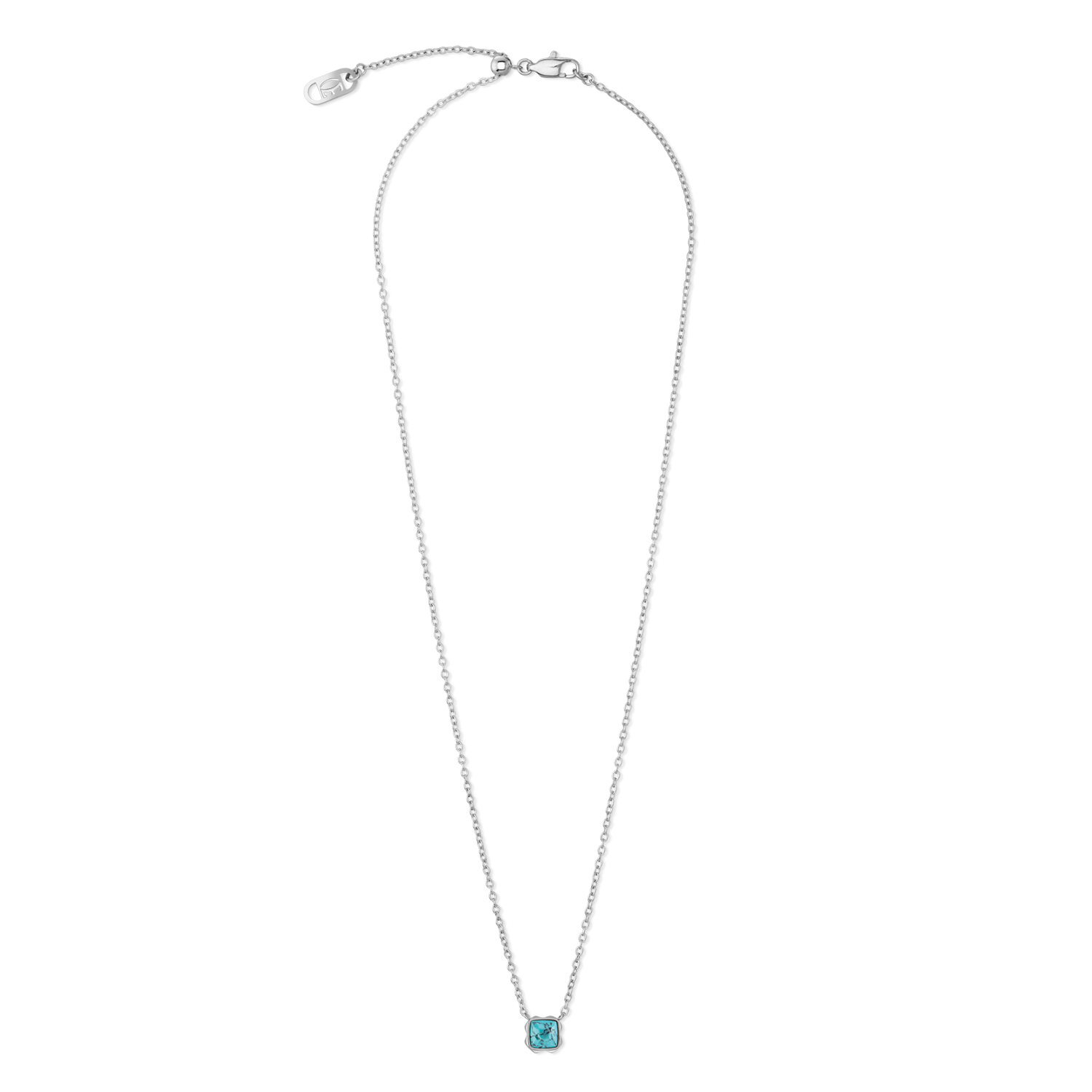 Birthstone Dezember Halskette Türkis Silber von COEUR DE LION