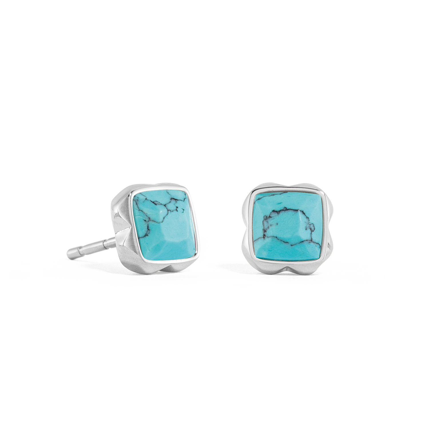 Birthstone Dezember Ohrringe Türkis Silber von COEUR DE LION