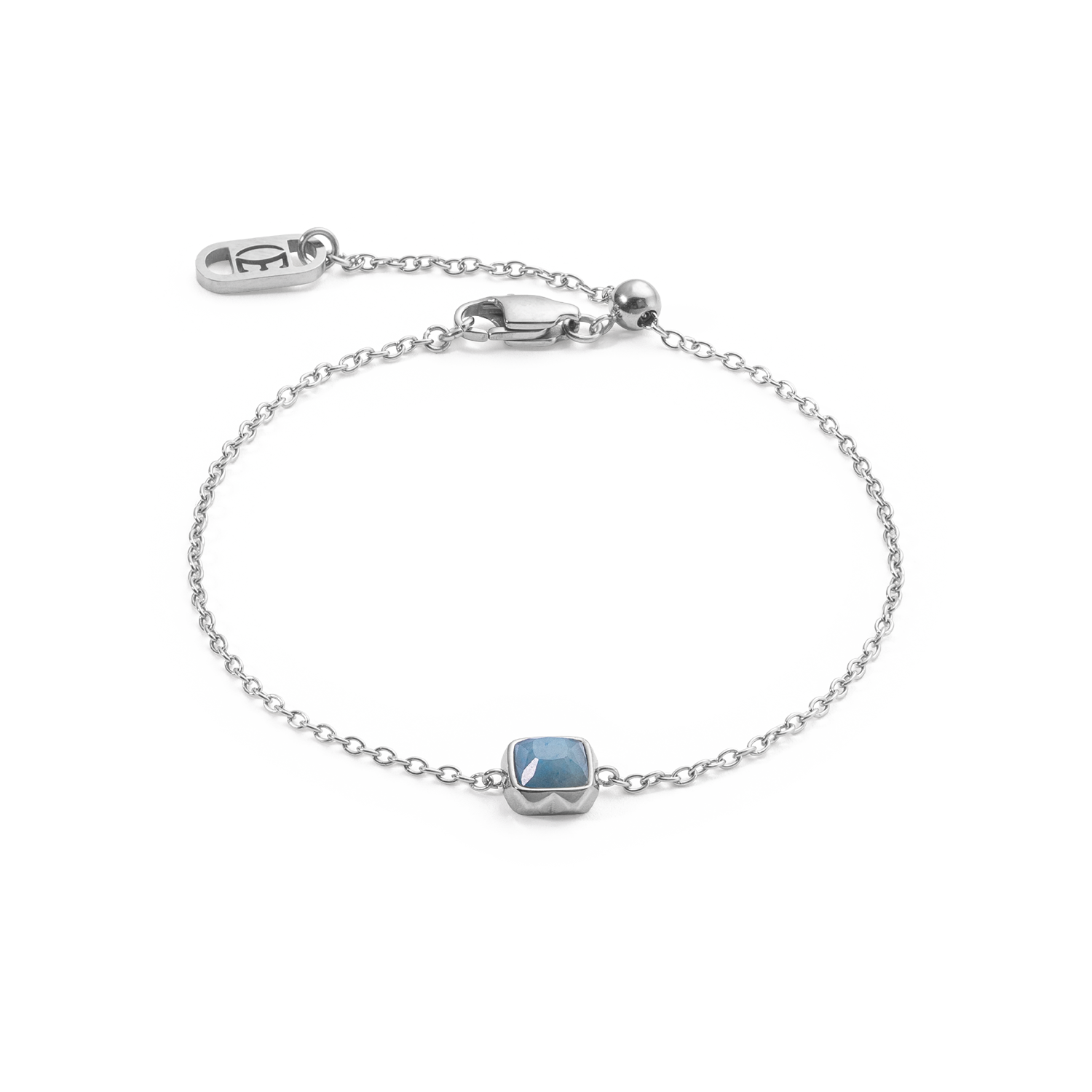 Birthstone März Armband Blauer Aventurin Silber von COEUR DE LION