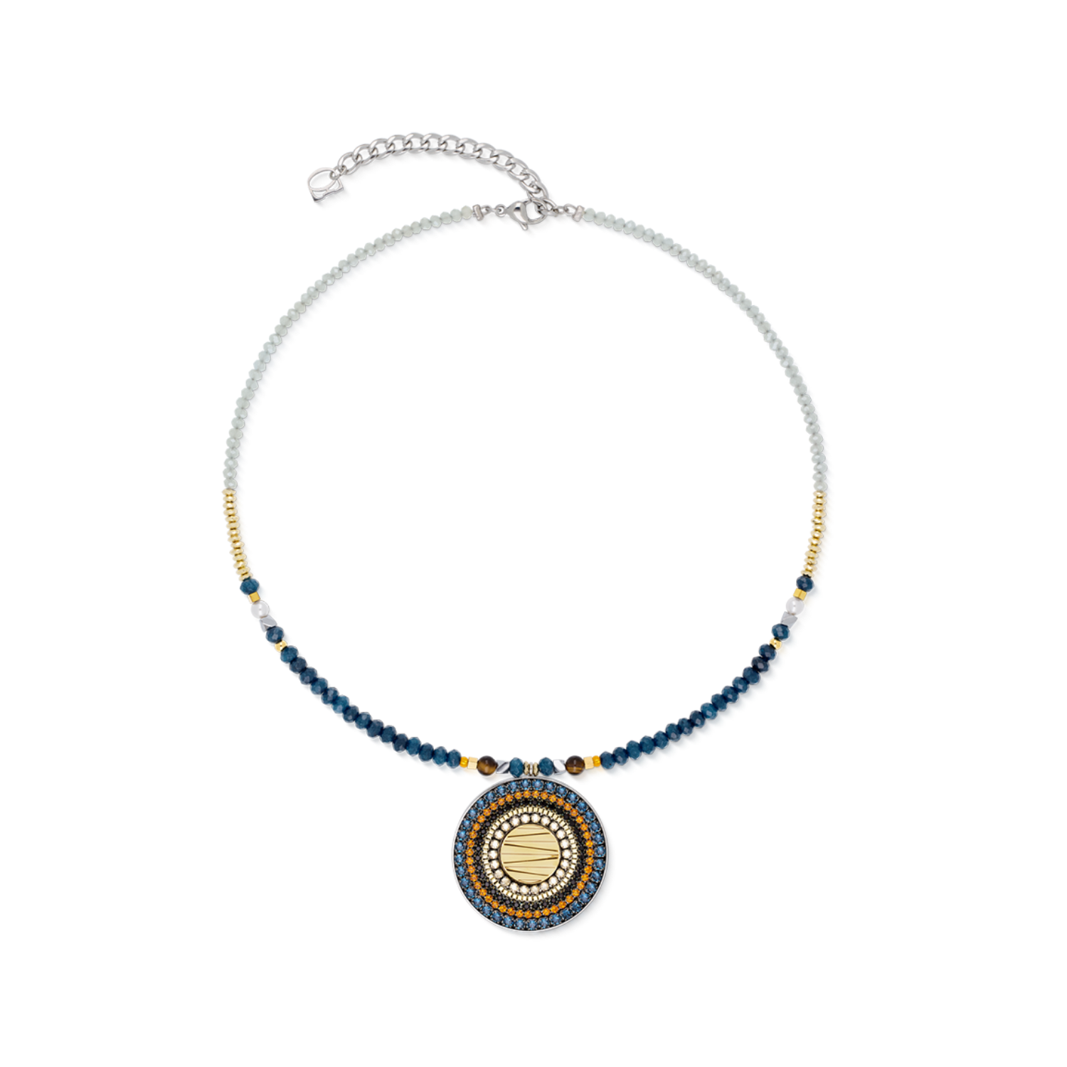Halskette Amulett Modern Future Motion bicolor von COEUR DE LION