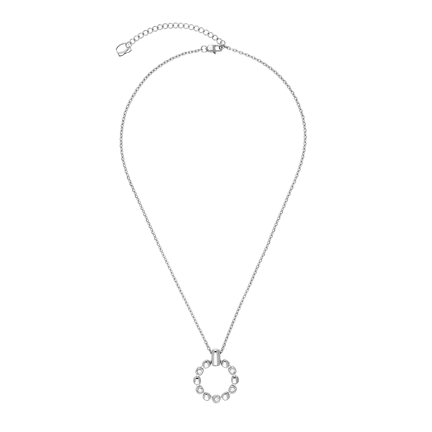 Halskette Soft Cube Circle Glow silber von COEUR DE LION
