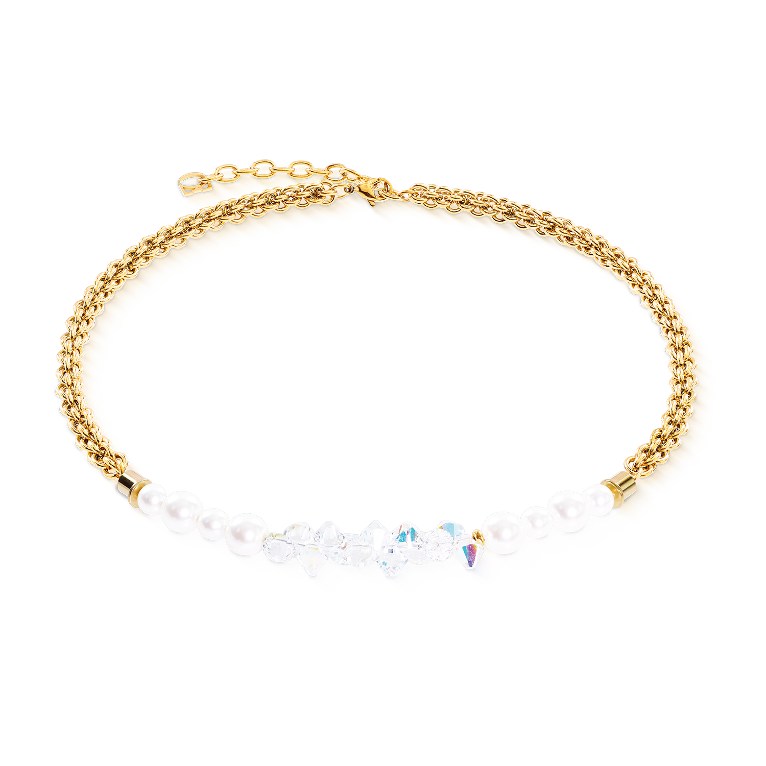 Halskette Dancing Crystals Fusion Gold