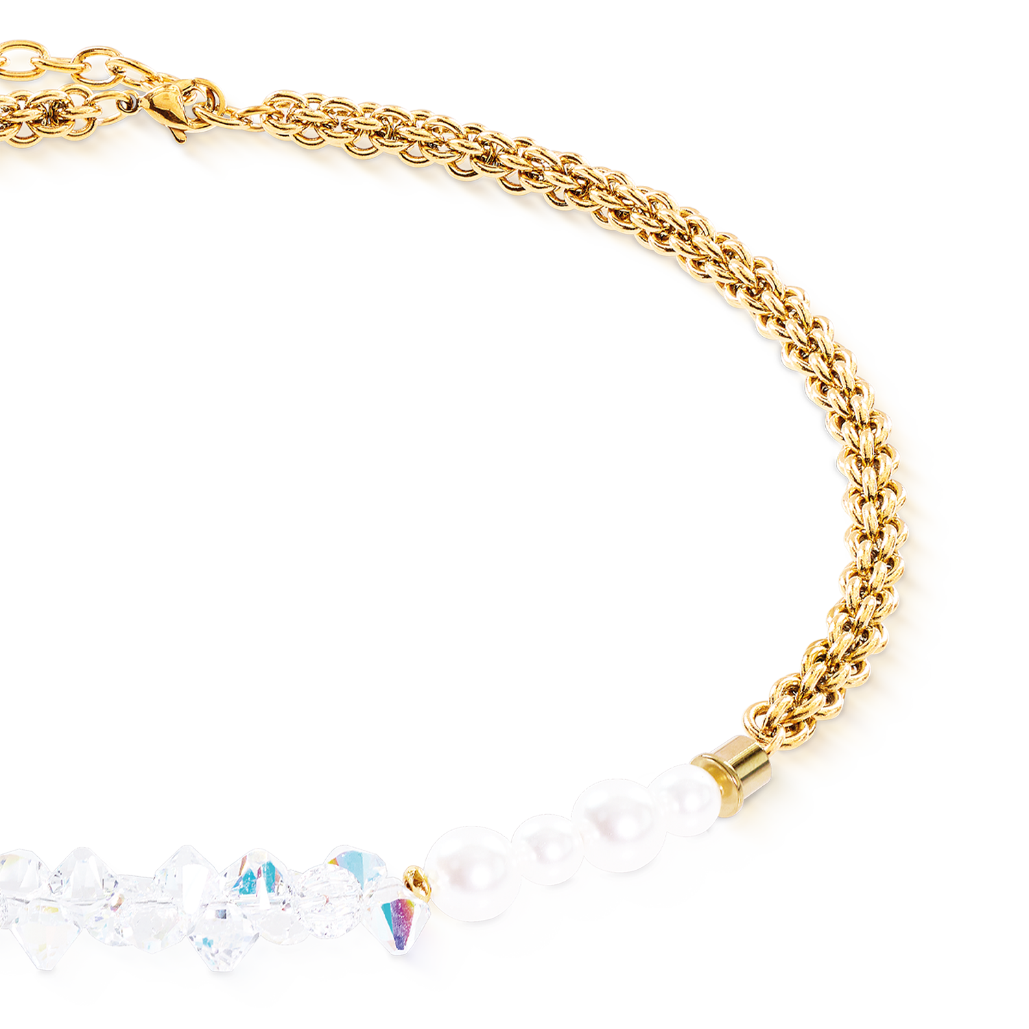 Halskette Dancing Crystals Fusion Gold