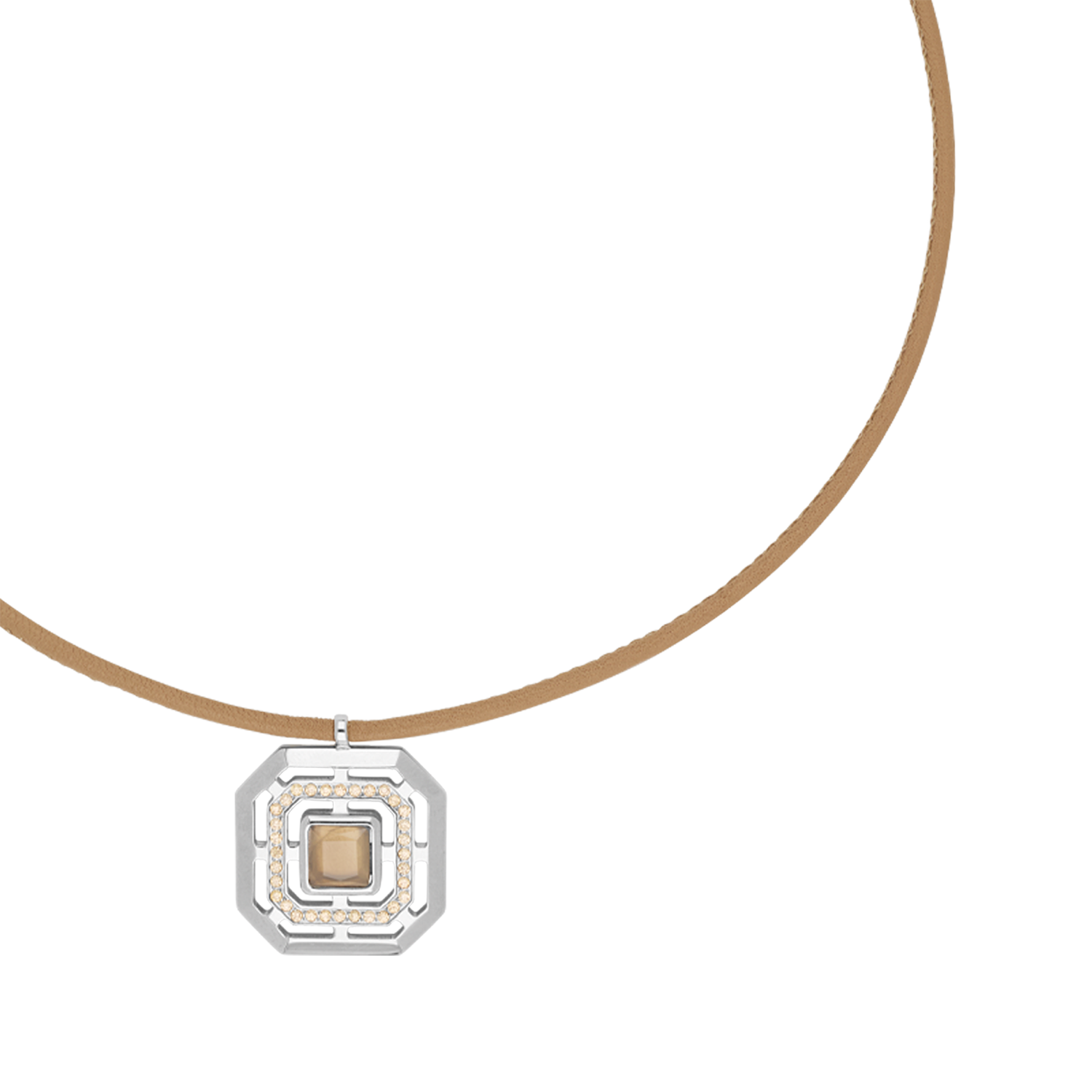 Halskette Amulett Icon Frame Soft Sand Silber