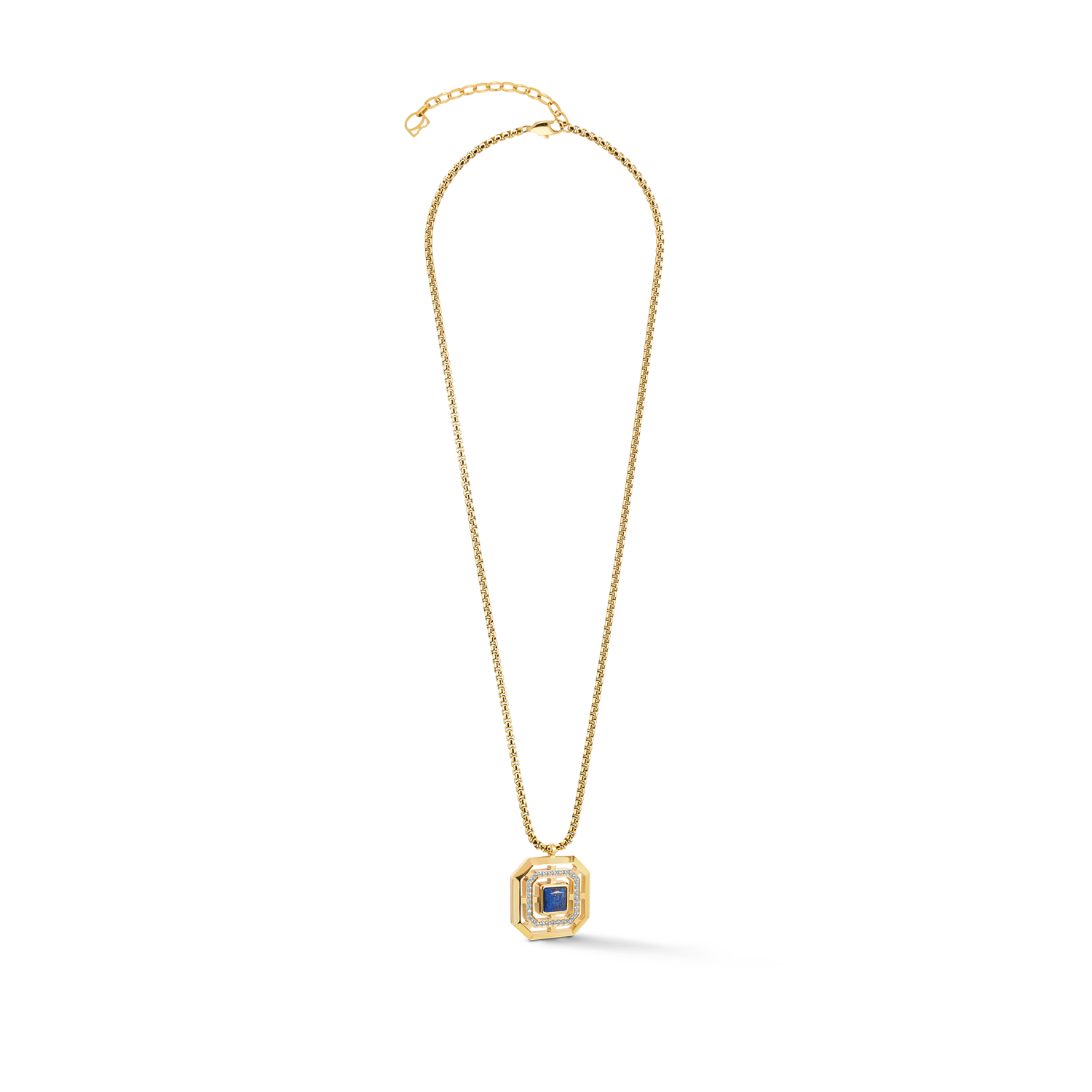 Halskette Amulett Icon Frame Pure Lapis Gold