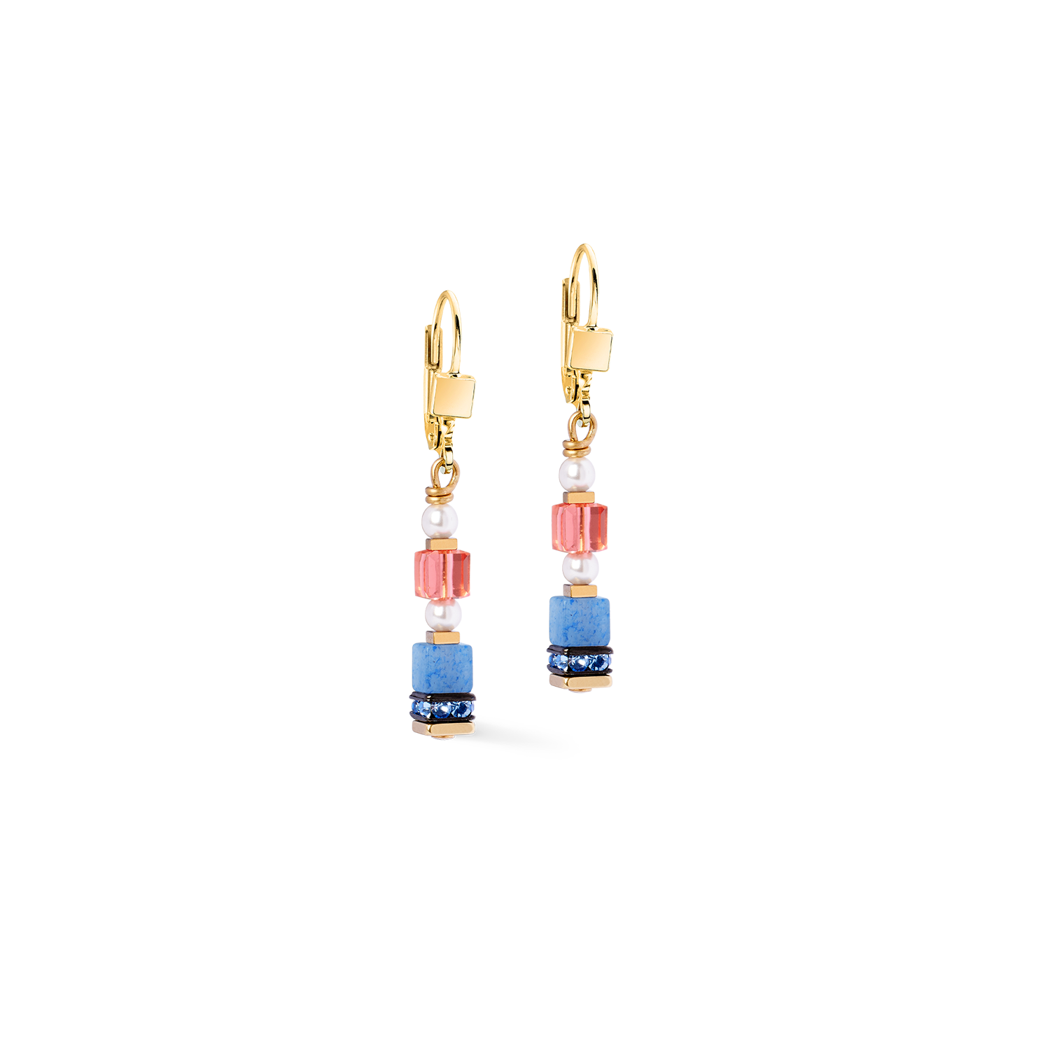 Ohrringe Sparkling Princess Spikes gold-multicolor von COEUR DE LION
