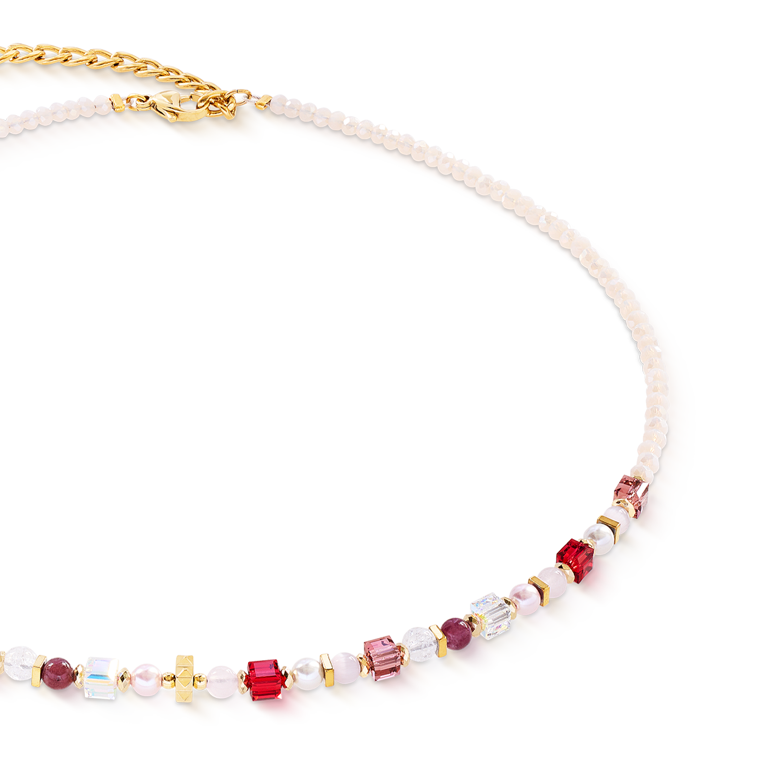 Halskette Princess Mix rosé blush von COEUR DE LION – Detailaufnahme