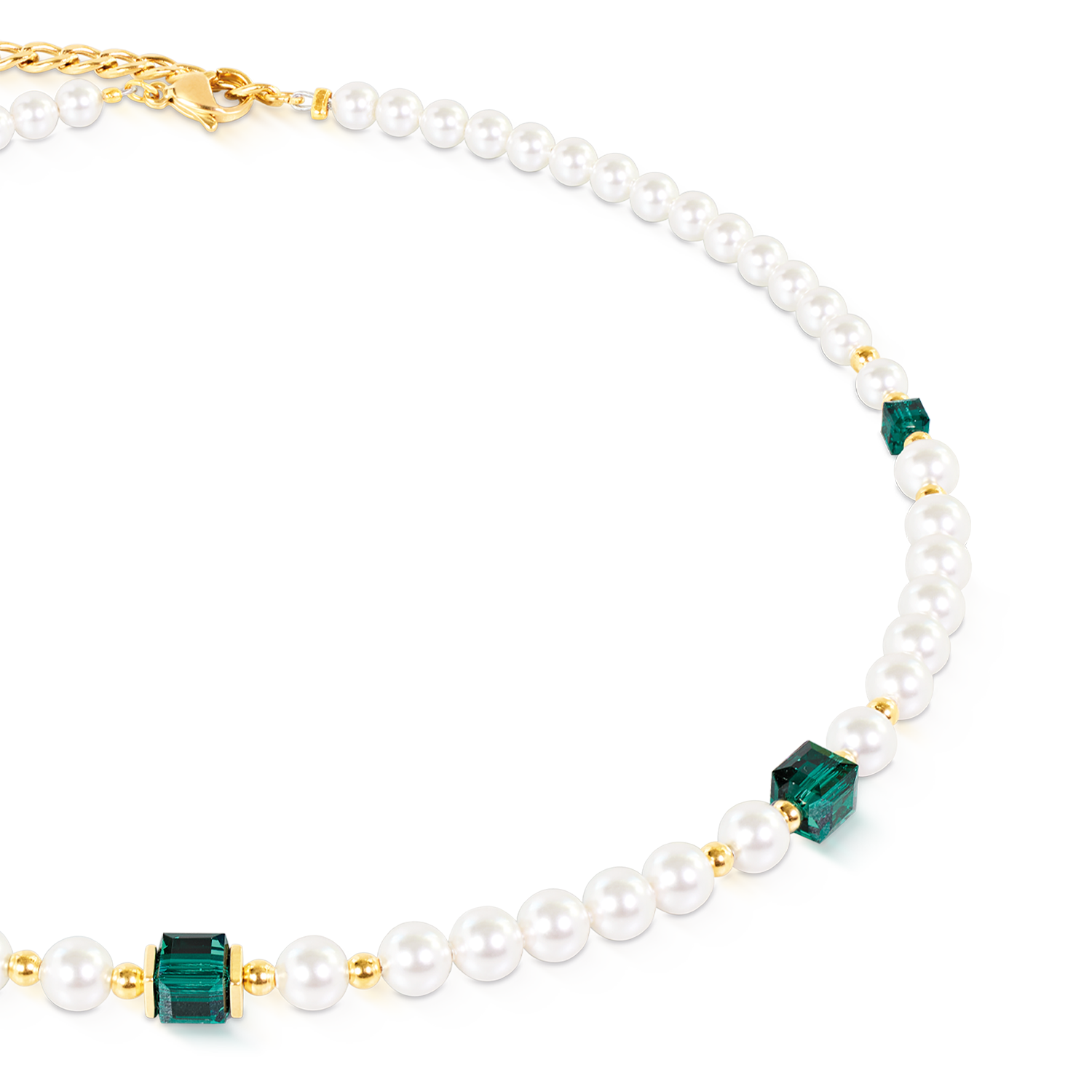 Cocktail Pearls Halskette Emerald