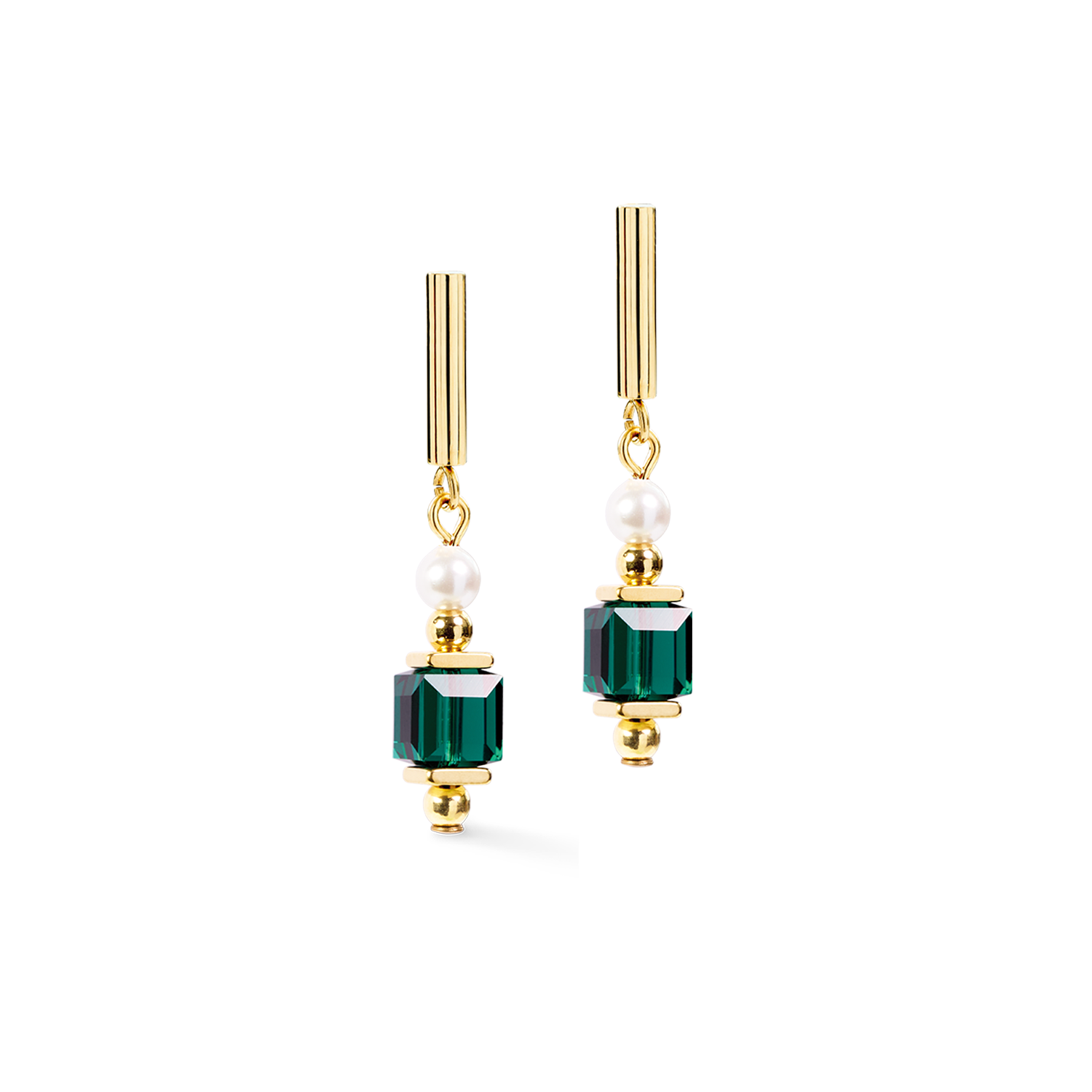 Cocktail Pearls Ohrringe Emerald