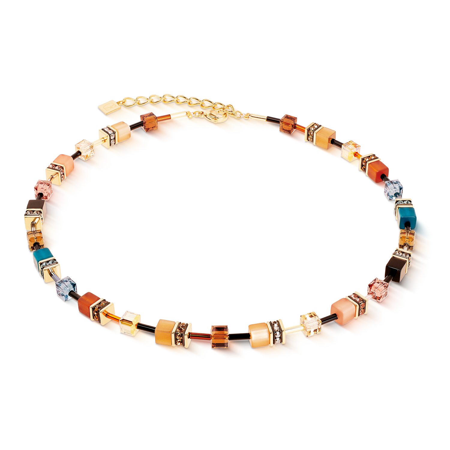 GeoCUBE® Iconic Halskette Earth Mirage gold von COEUR DE LION