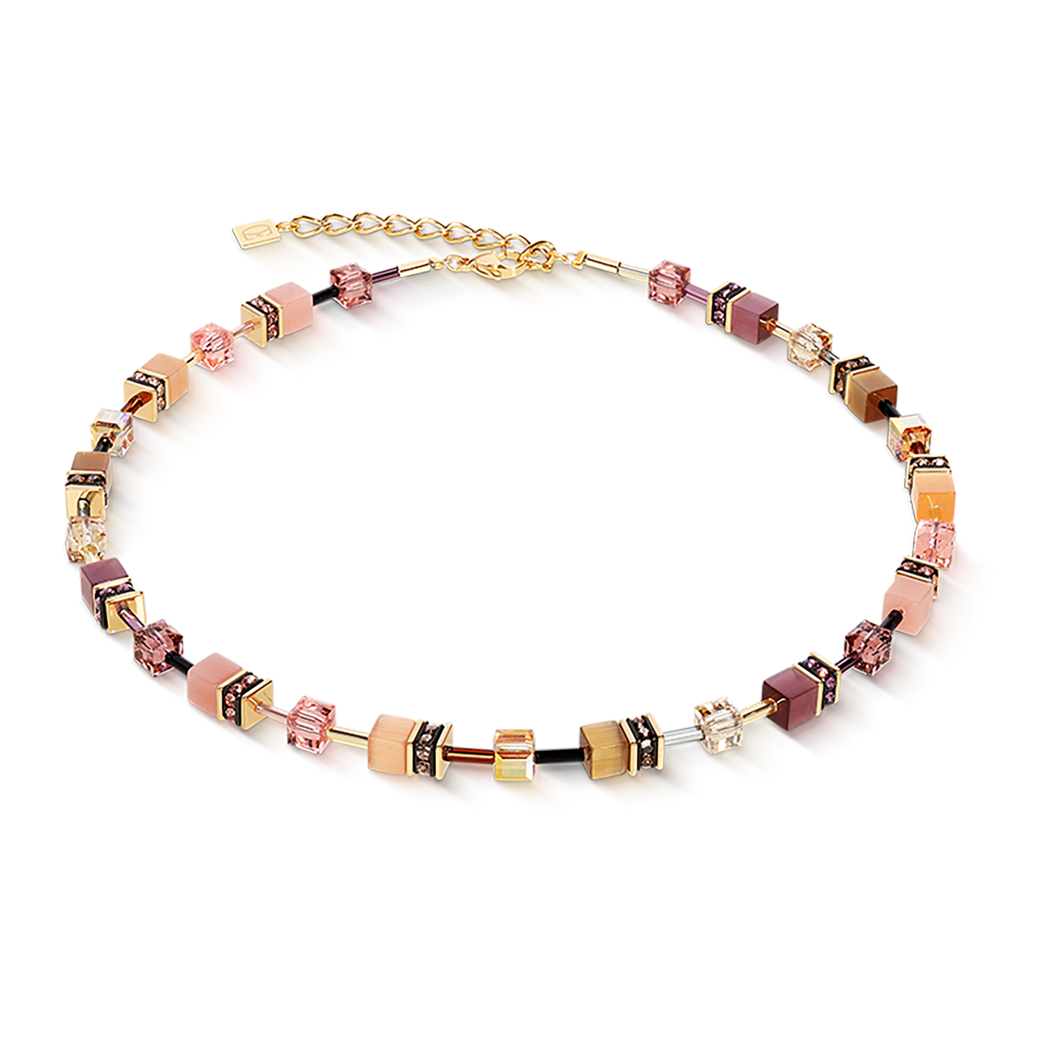 GeoCUBE® Iconic Halskette golden Blush von COEUR DE LION
