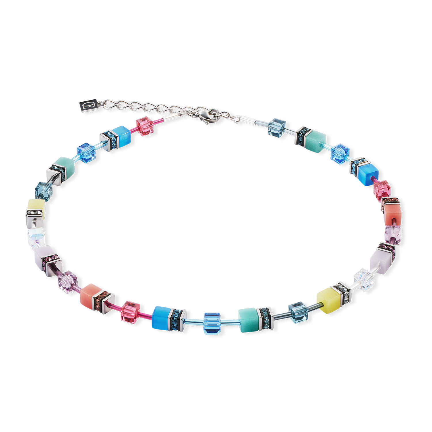 GeoCUBE® Iconic Halskette Magic silber von COEUR DE LION