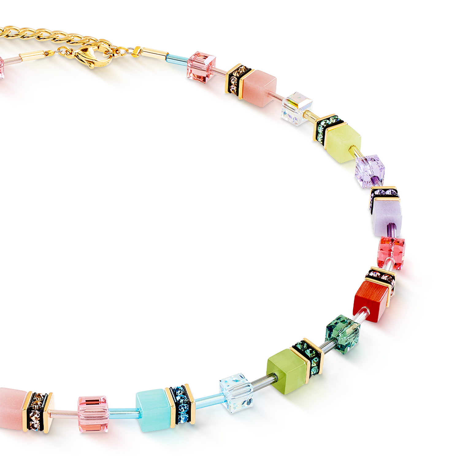 GeoCUBE® Iconic Halskette Spicy Sweetness von COEUR DE LION – Detailaufnahme