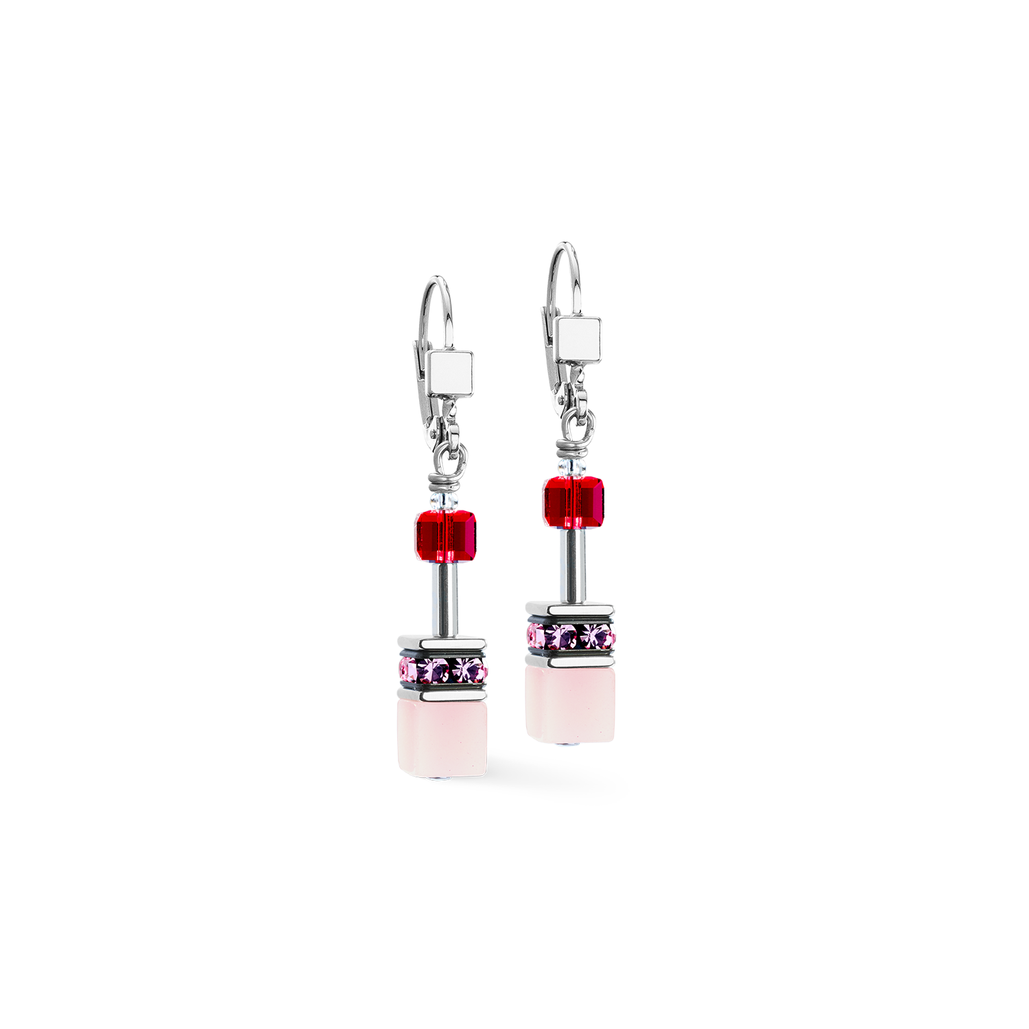 GeoCUBE® Iconic Ohrringe rosé blush von COEUR DE LION