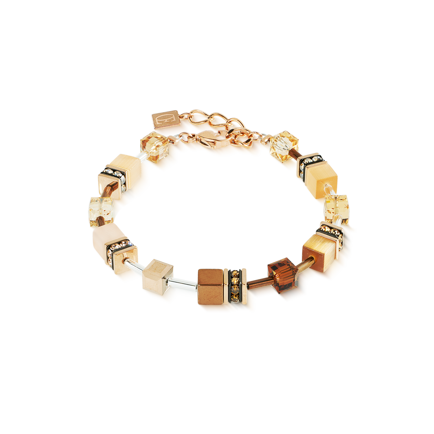 GeoCUBE® Iconic Armband Mocha Mousse von COEUR DE LION