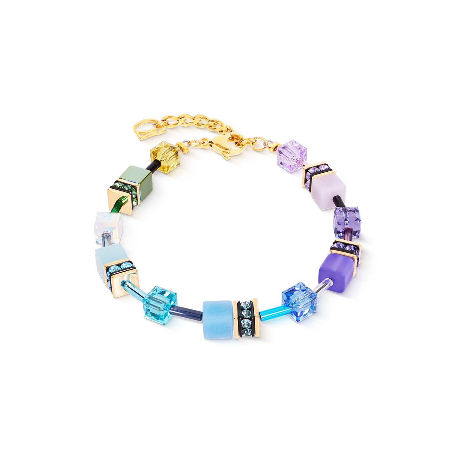 GeoCUBE® Iconic Armband Multicolor Boho gold