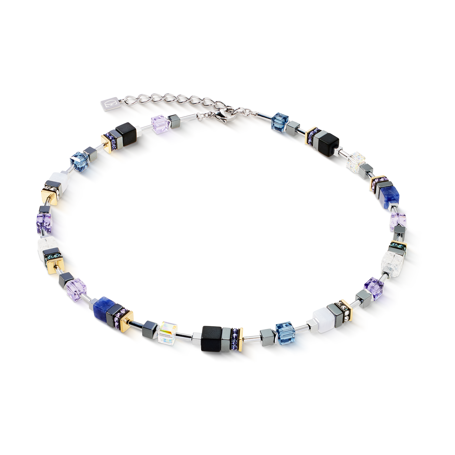 GeoCUBE® Precious Motion Halskette Blue Moon Bicolor von COEUR DE LION