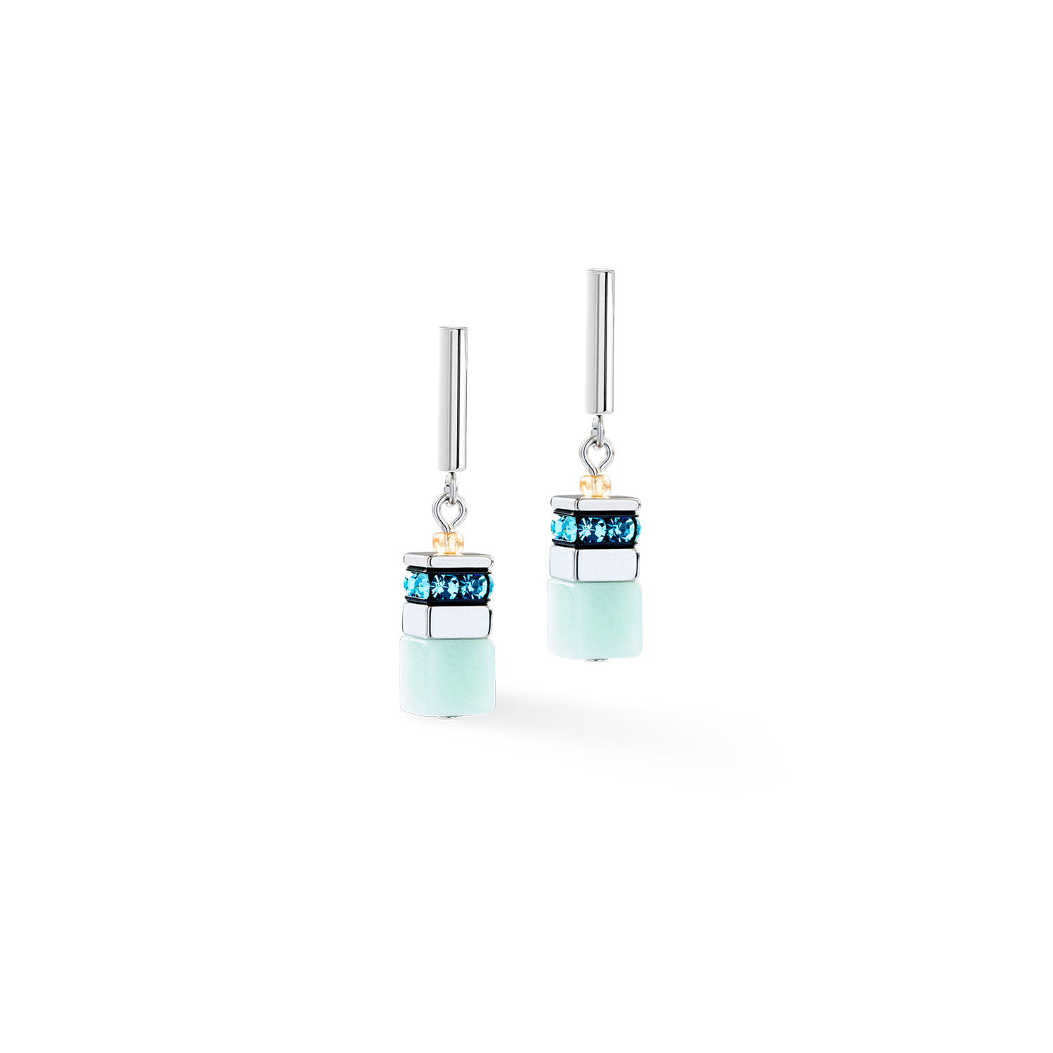GeoCUBE® Precious Motion Ohrringe Sorbet silber von COEUR DE LION