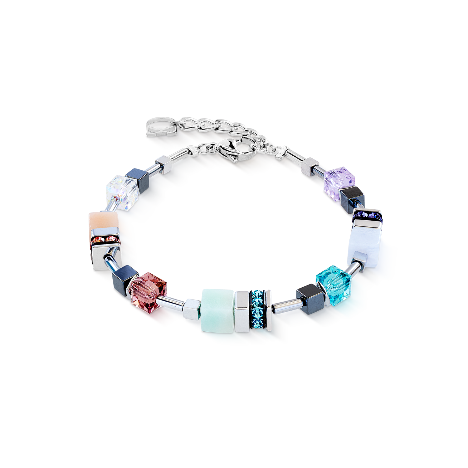 GeoCUBE® Precious Motion Armband Sorbet silber von COEUR DE LION