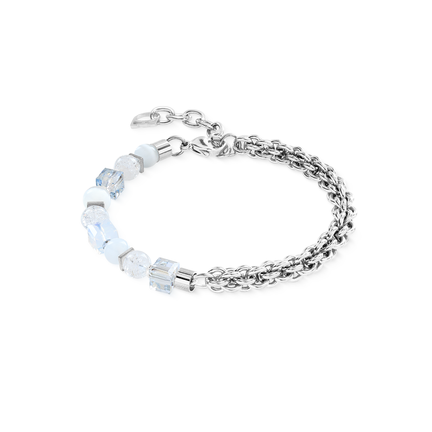 Armband Cube Nexus silber-weiß von COEUR DE LION