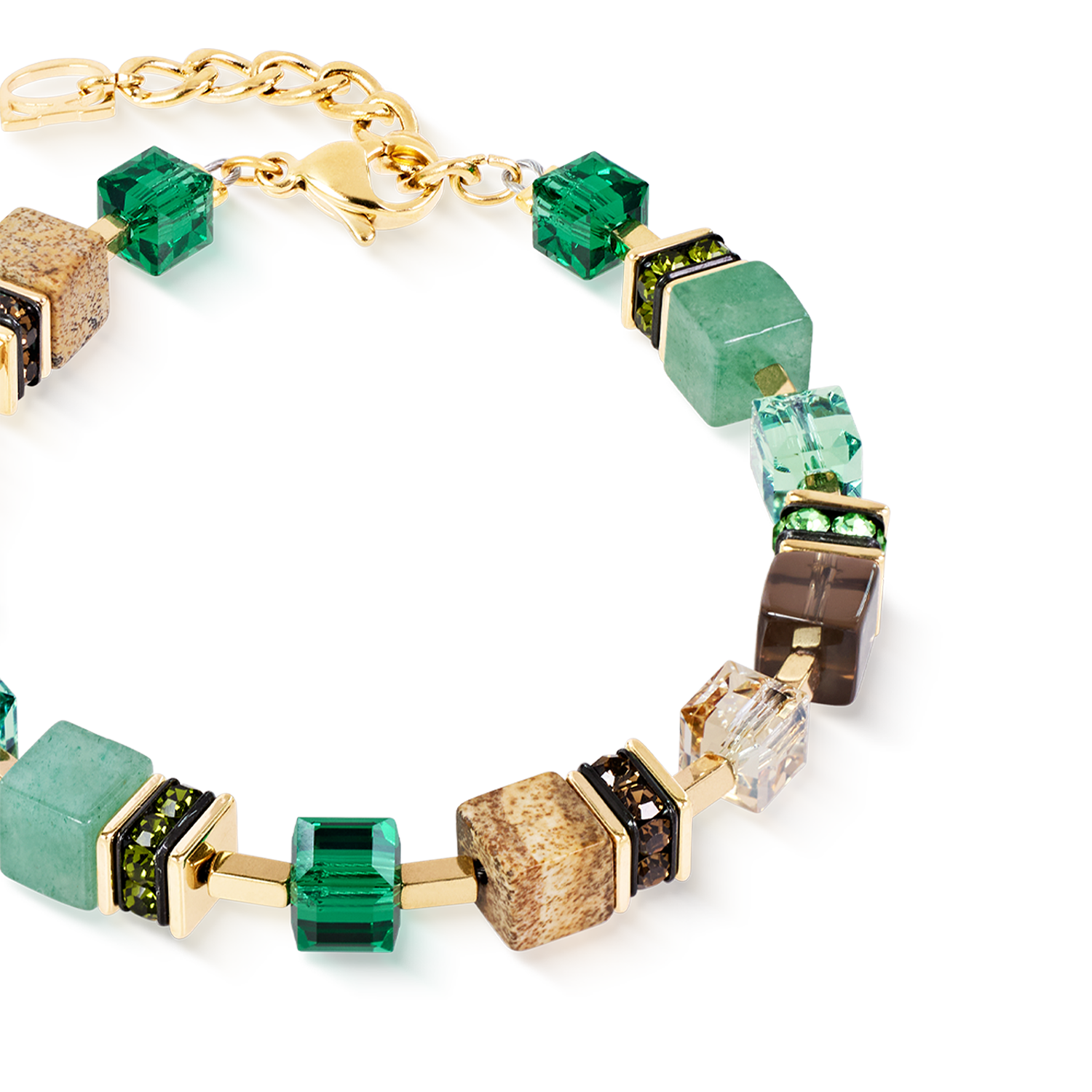 GeoCUBE® Precious Statement Armband Emerald Garden
