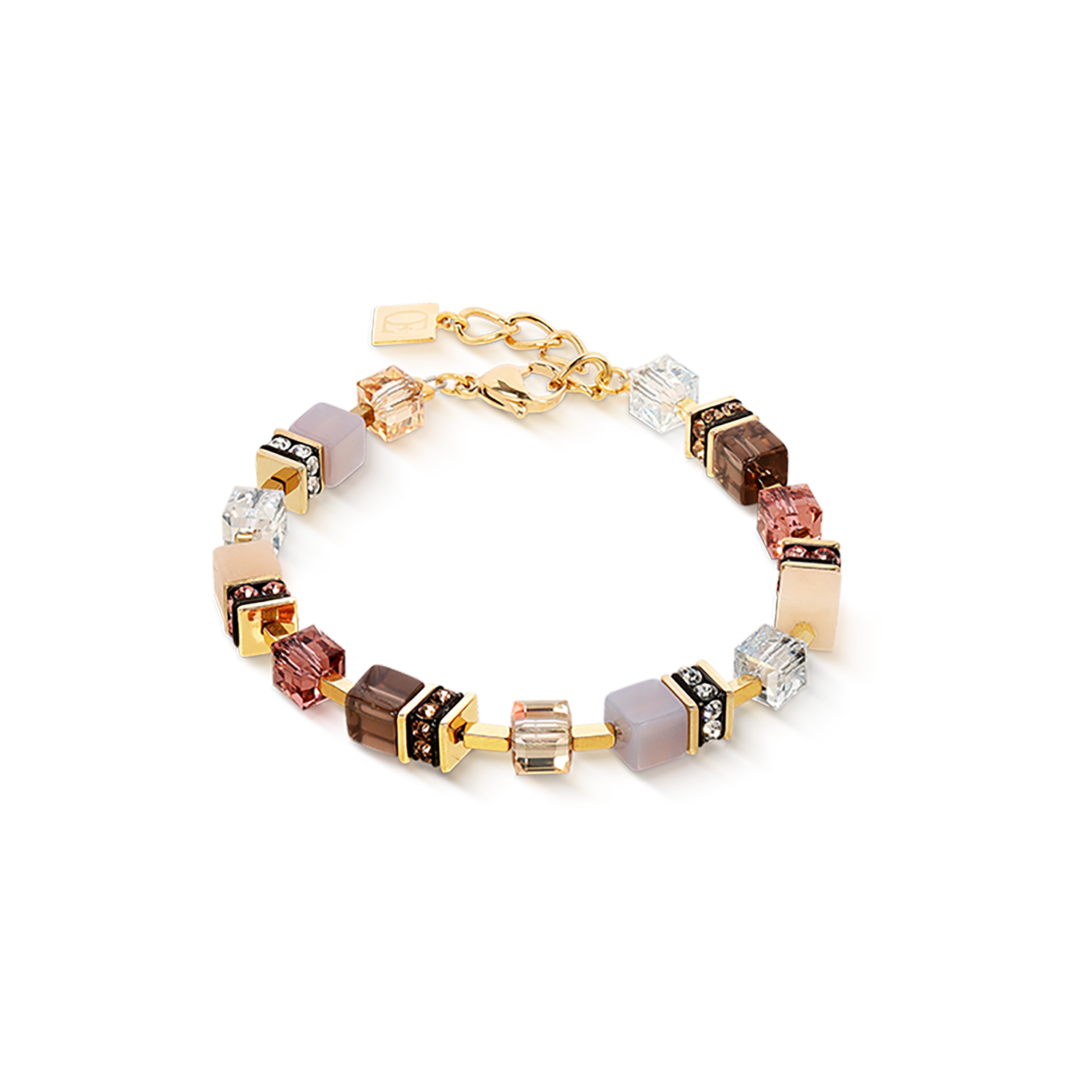 GeoCUBE® Precious Statement Armband golden Blush von COEUR DE LION