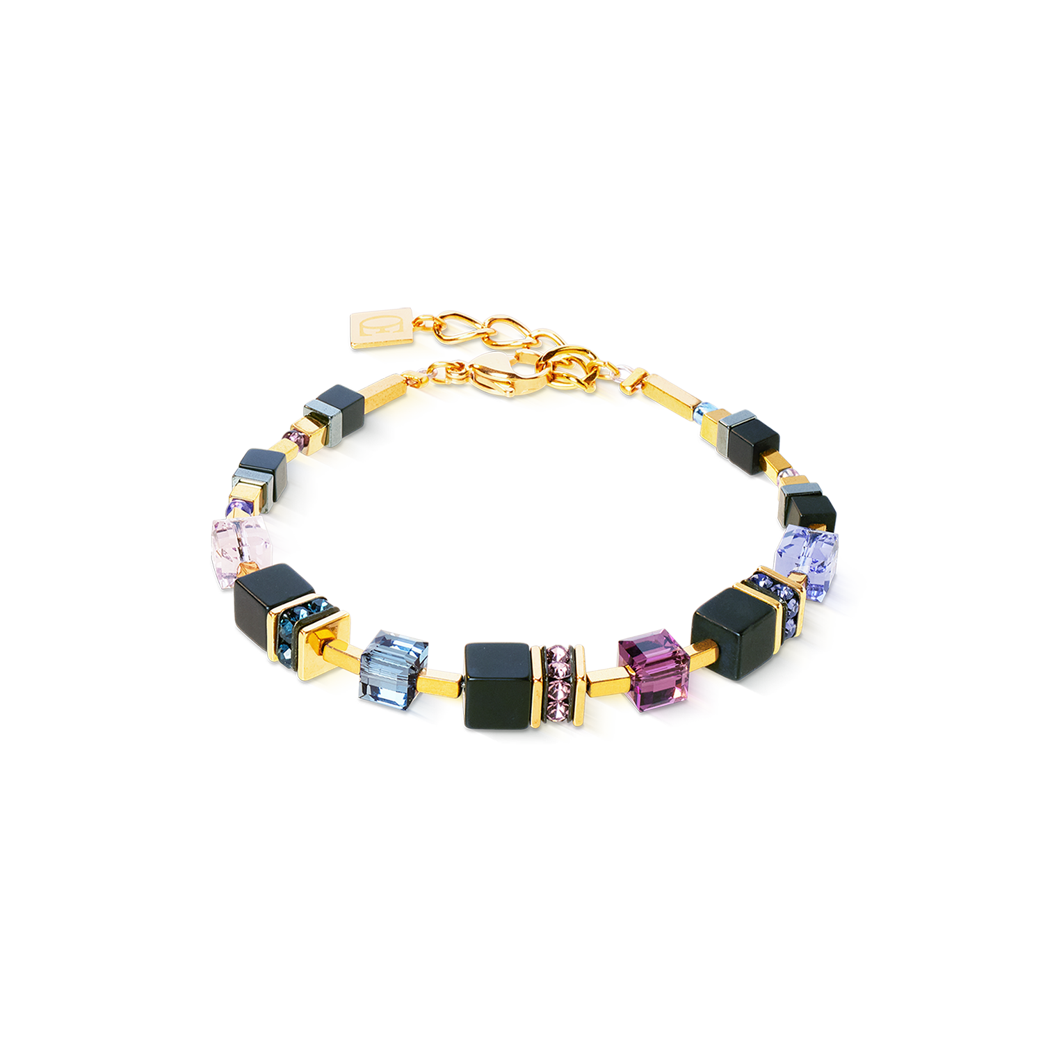 GeoCUBE® Precious Classic Armband Blue Moon gold von COEUR DE LION