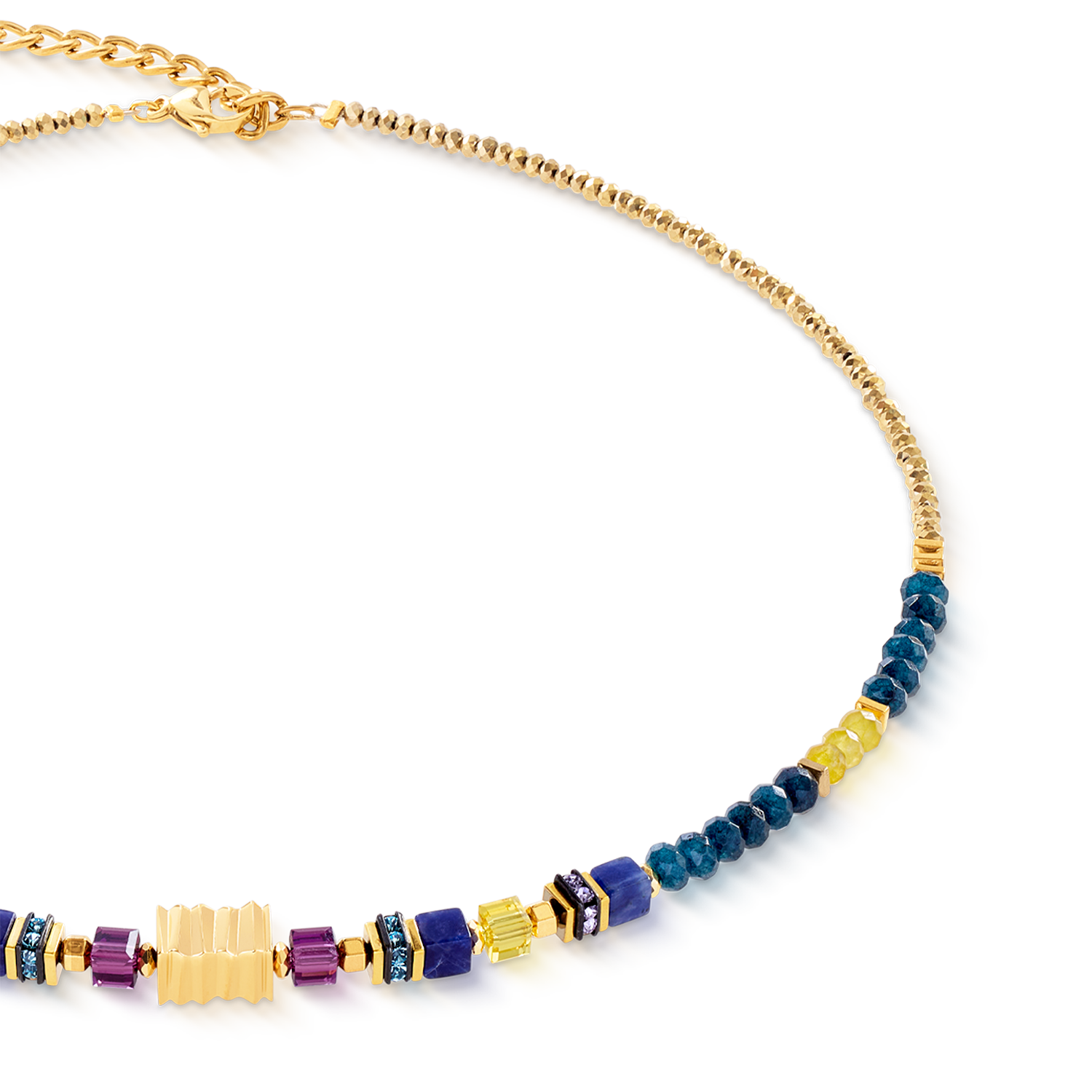 Halskette Wave Precious Flow gold-energy von COEUR DE LION – Detailaufnahme