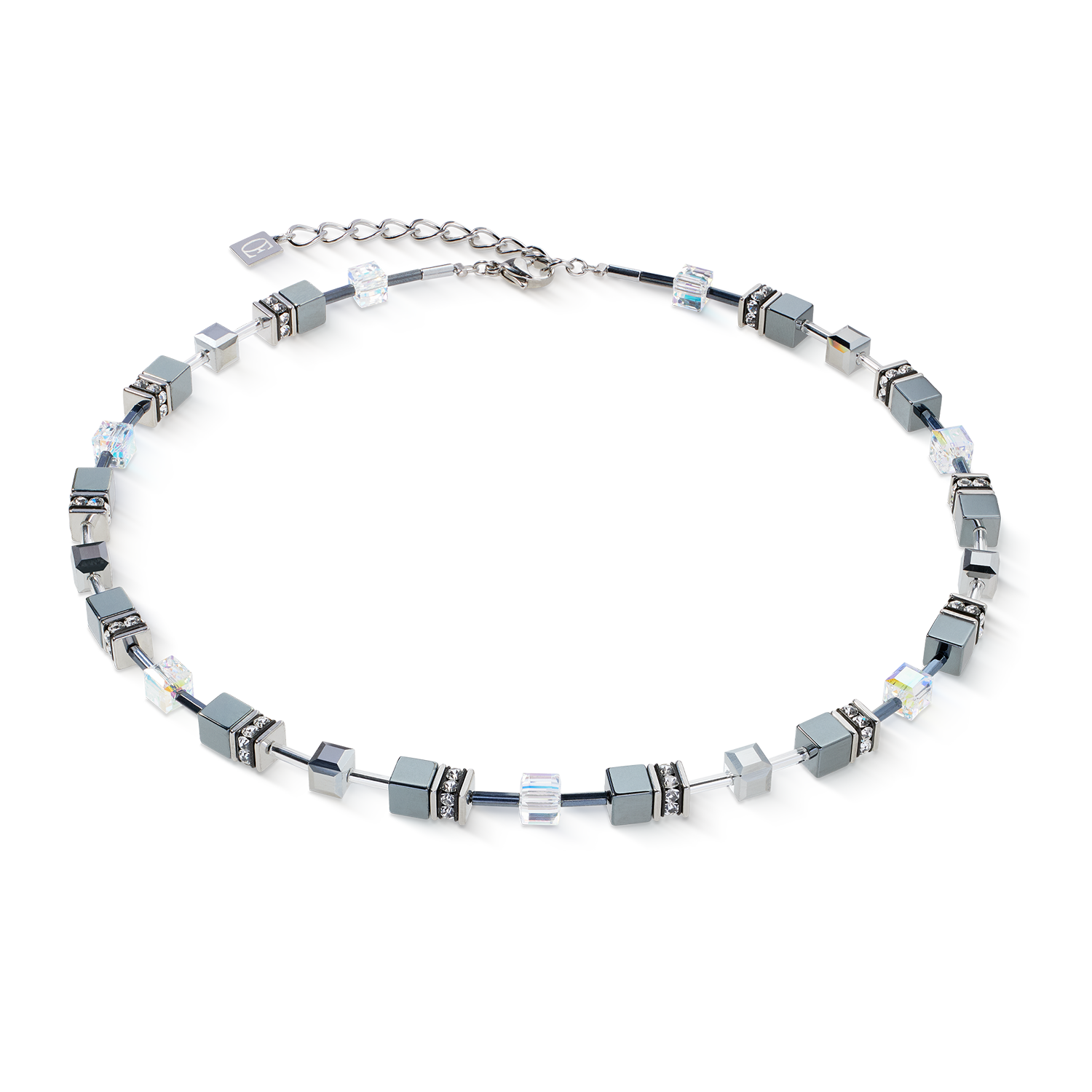 GeoCUBE® Halskette platinum von COEUR DE LION